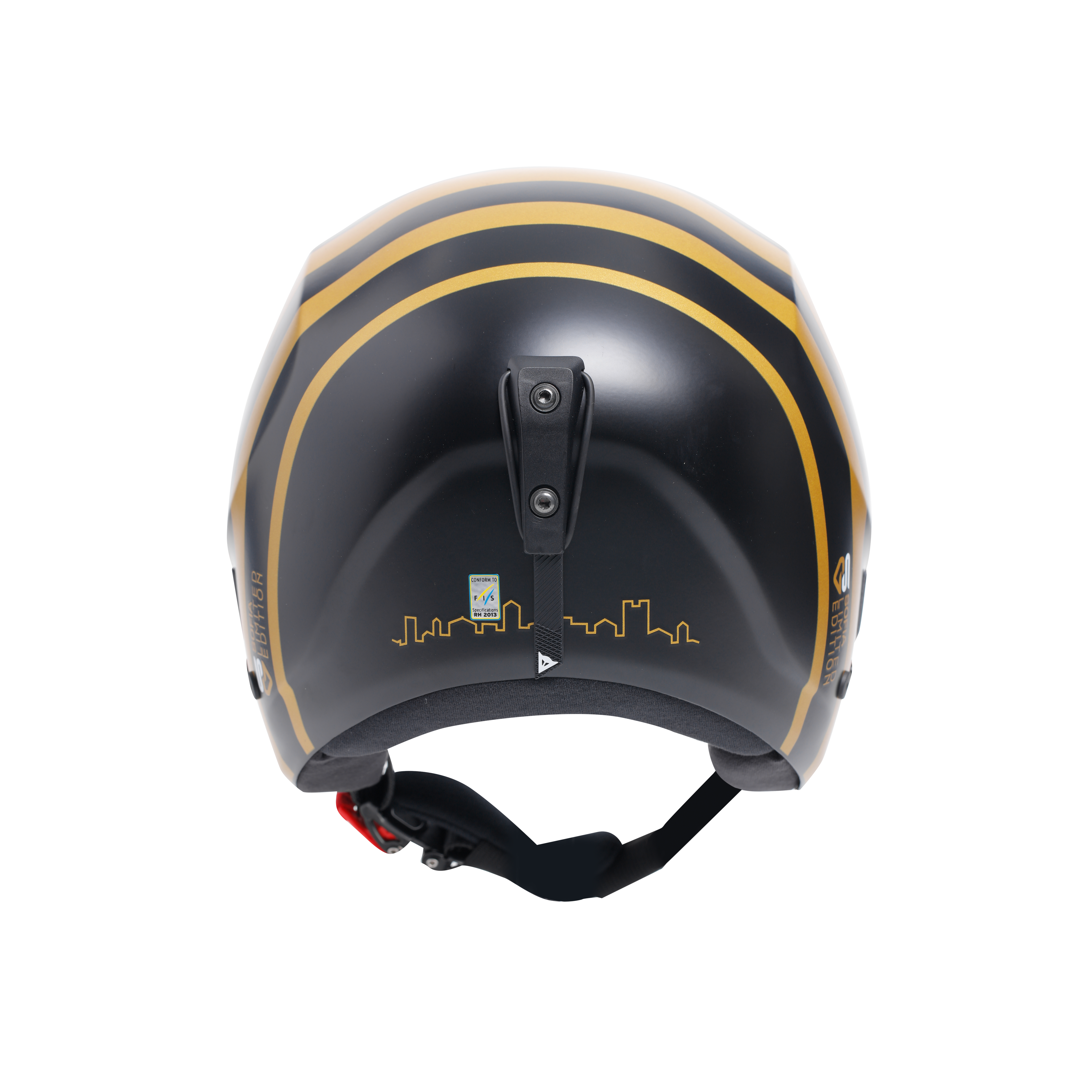 R001 REPLICA SOFIA GOGGIA SKI HELMET - BLACK/GOLD - 6