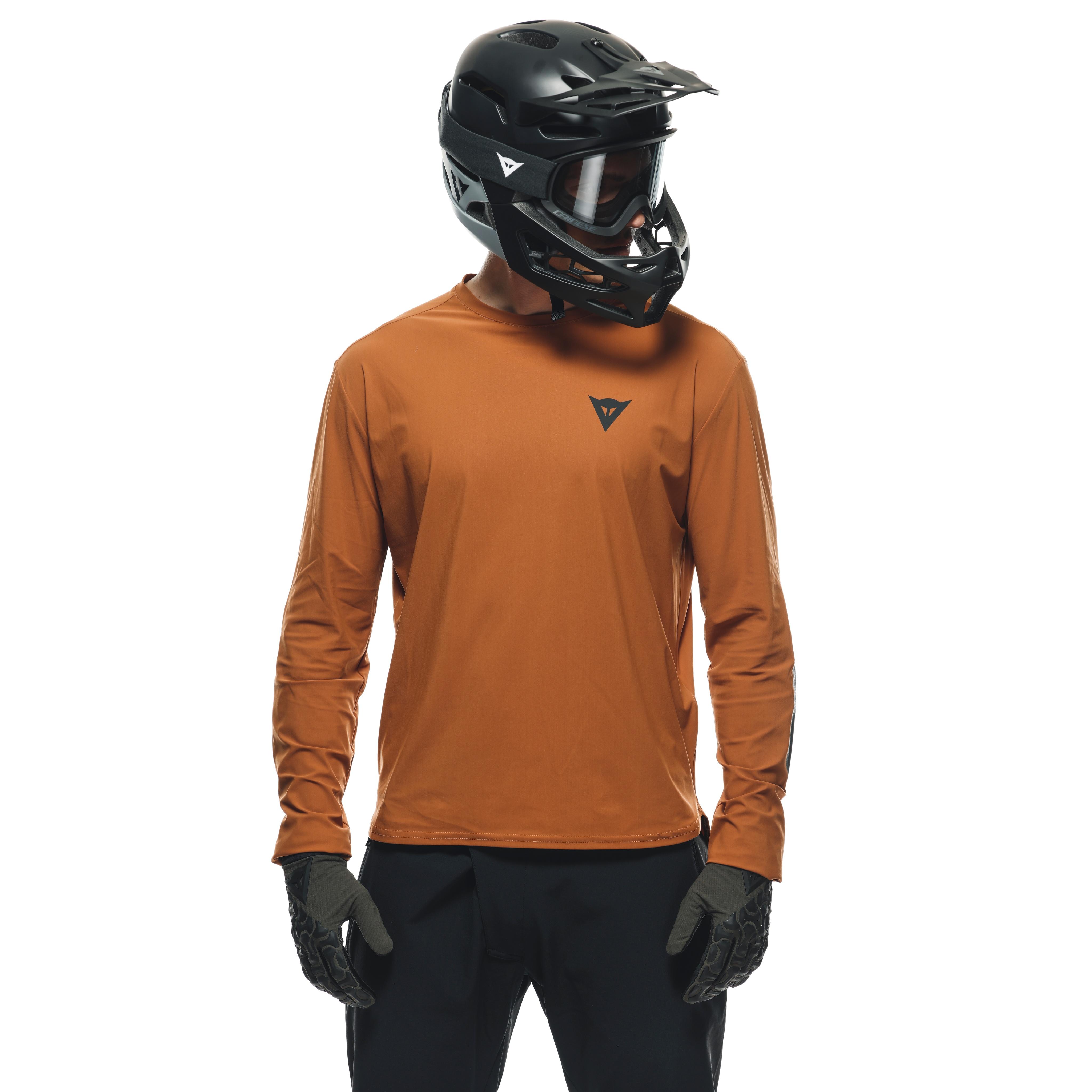 HGR JERSEY LS - MEN'S LONG SLEEVE BIKE T-SHIRT - TRAIL-BROWN - 6