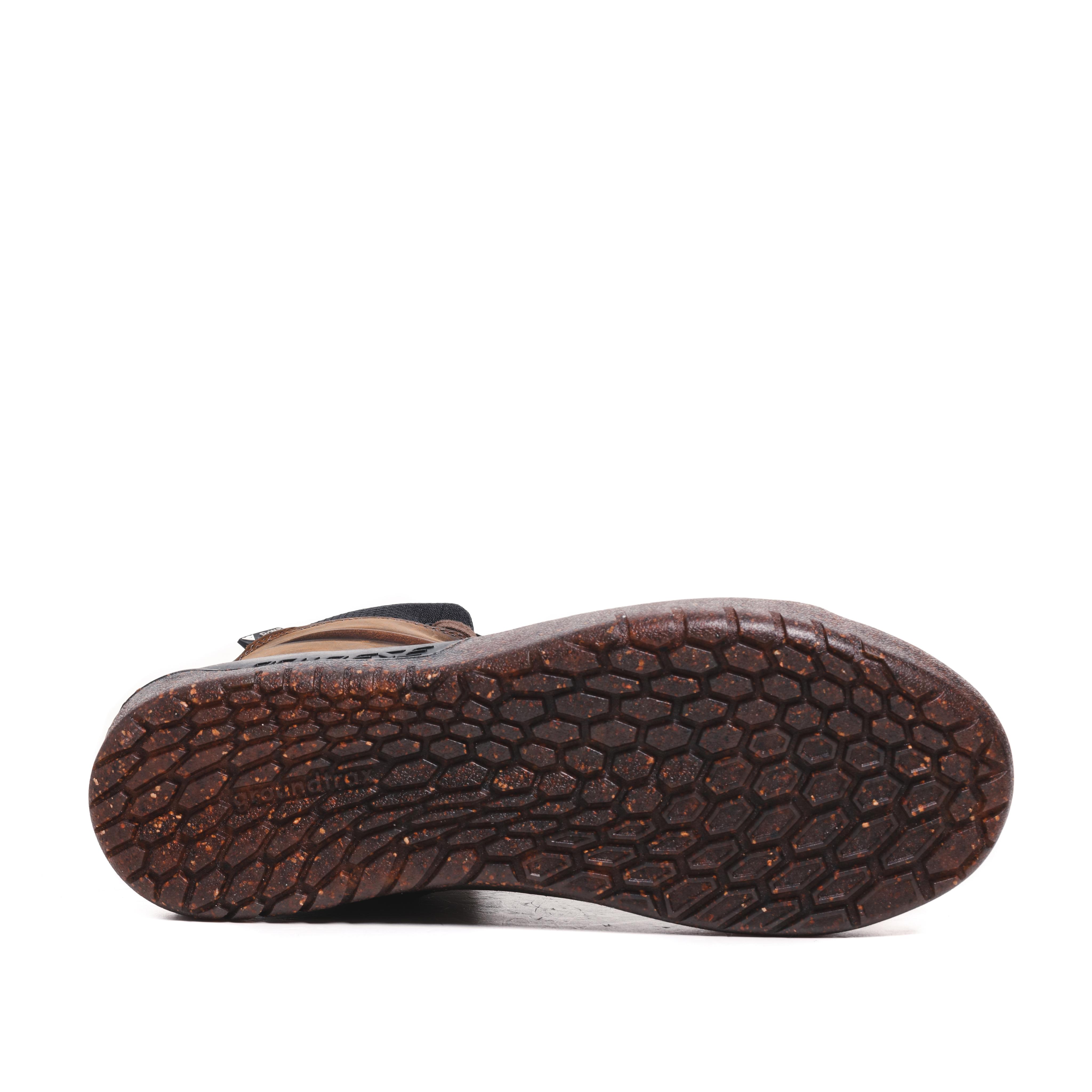 METRACTIVE D-WP - MEN'S WATERPROOF MOTORCYCLE SHOES - BROWN/NATURAL-RUBBER - 4
