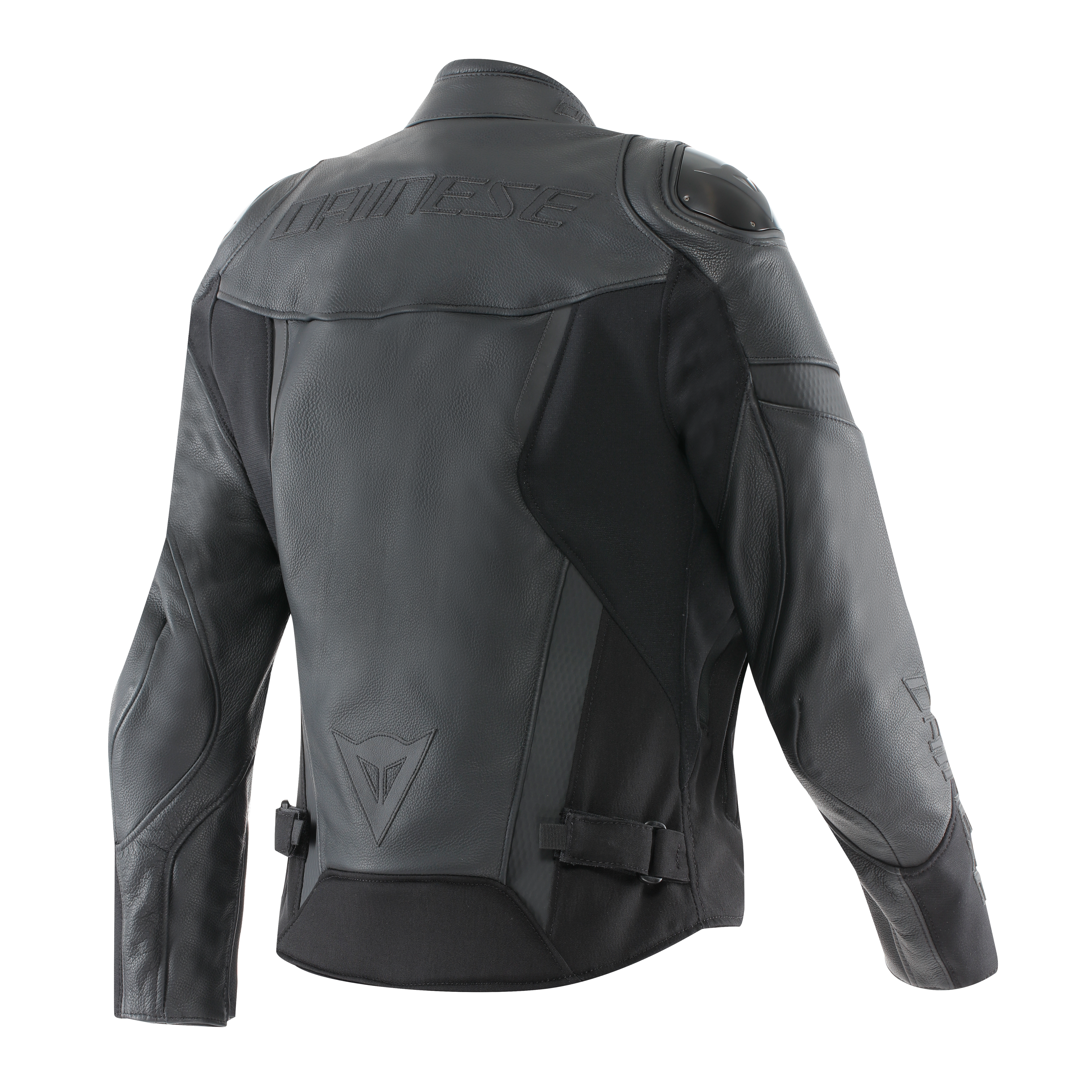IPERATTIVA - MOTORRADJACKE AUS LEDER UND STOFF F&Uuml;R DAMEN - BLACK/BLACK - 2