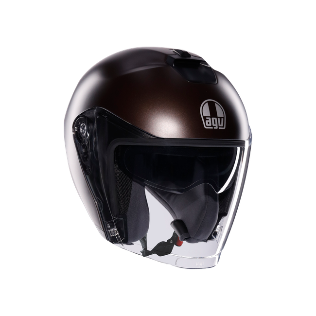 AGV - Irides Mono Matt Pregiato Bronze - Casque Moto Jet E2206, Unisex, Taille: Xxl