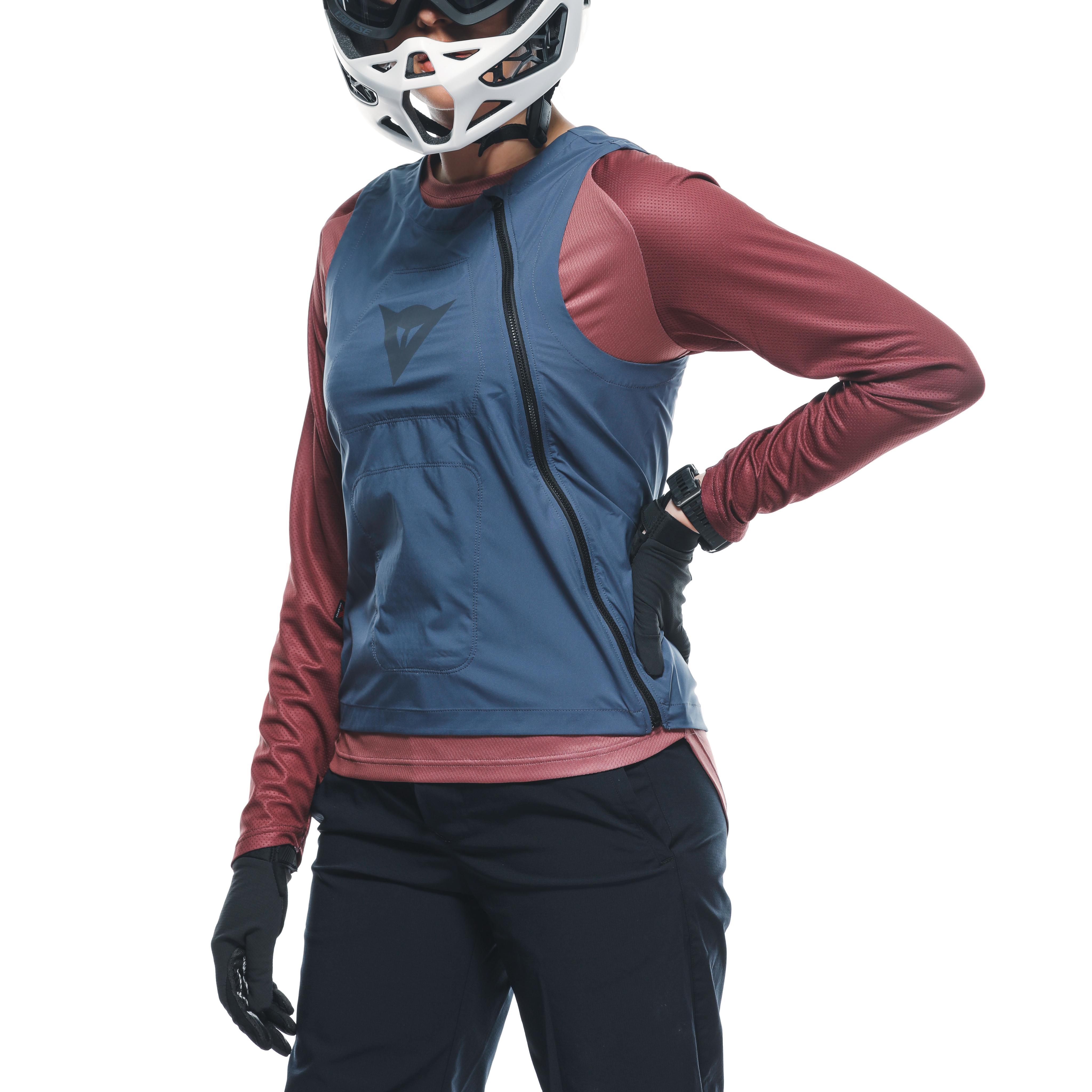 HGC HYBRID - WOMEN'S WINDPROOF BIKE VEST - DARK-GRAY - 5