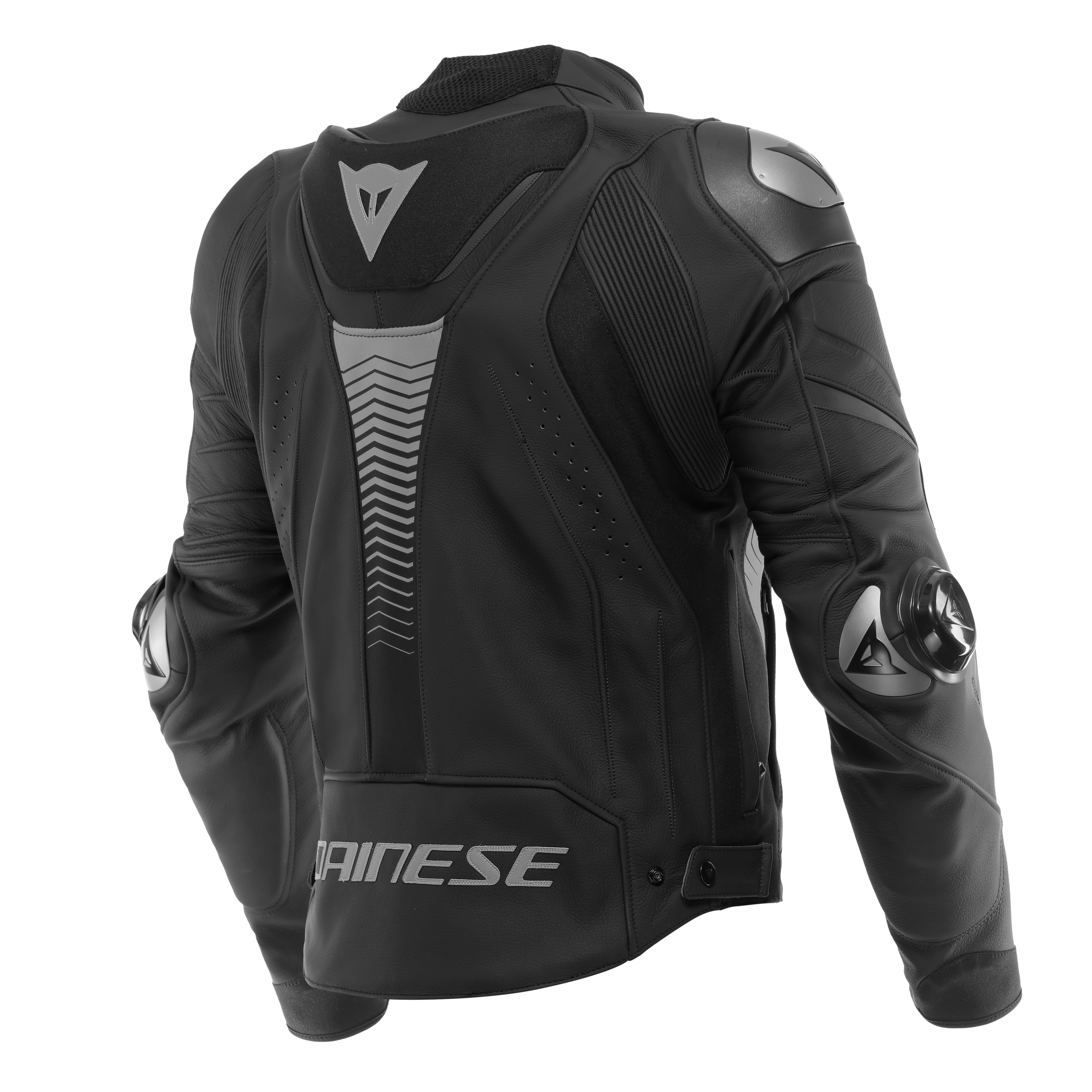 SUPER SPEED 4 - MEN'S MOTORCYCLE LEATHER JACKET - BLACK-MATT/CHARCOAL-GRAY - 2