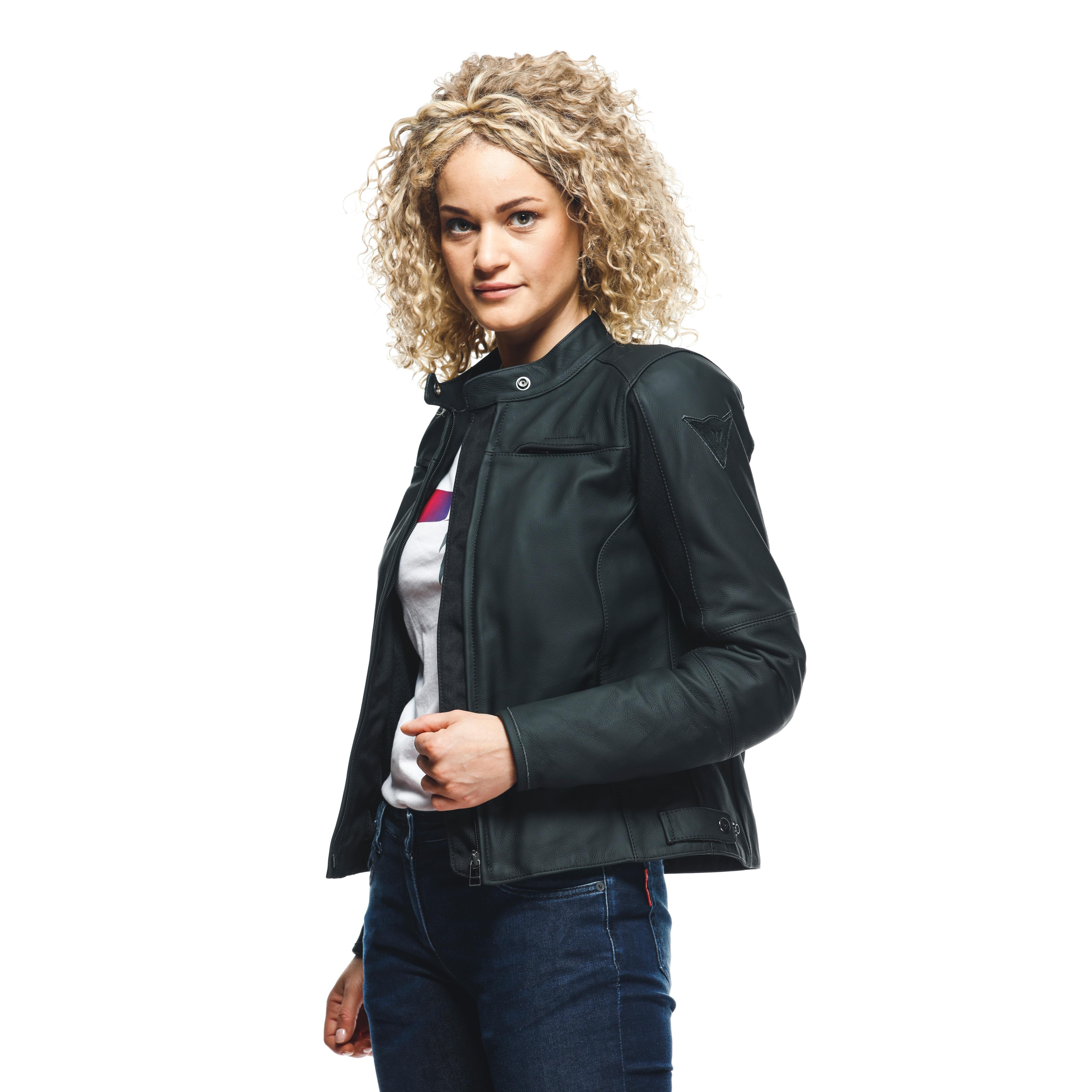 RAZON 2 LADY LEATHER JACKET - BLACK - 11