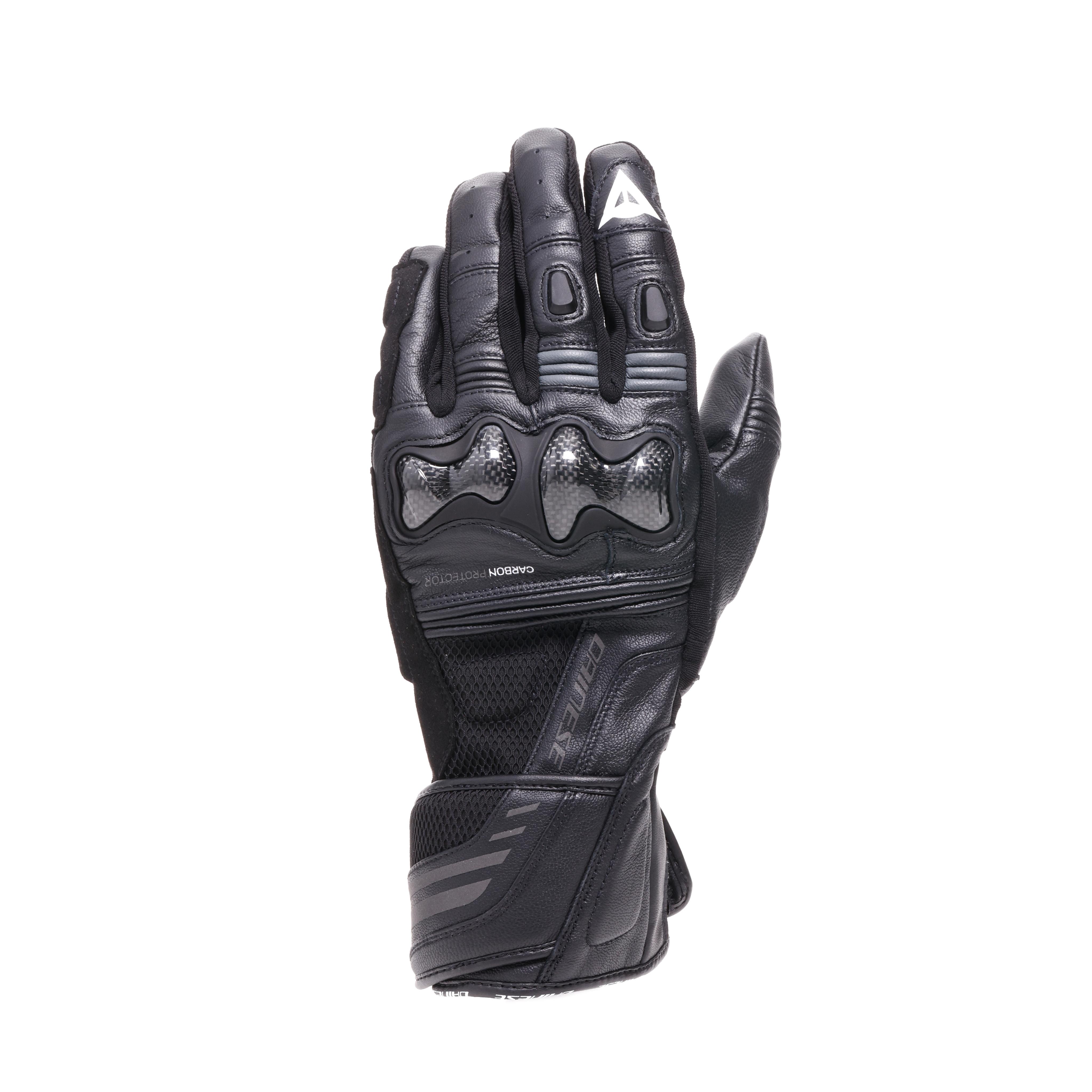 Dainese Men's Black/Anthracite - Reacto Carbon Long - Leather - S