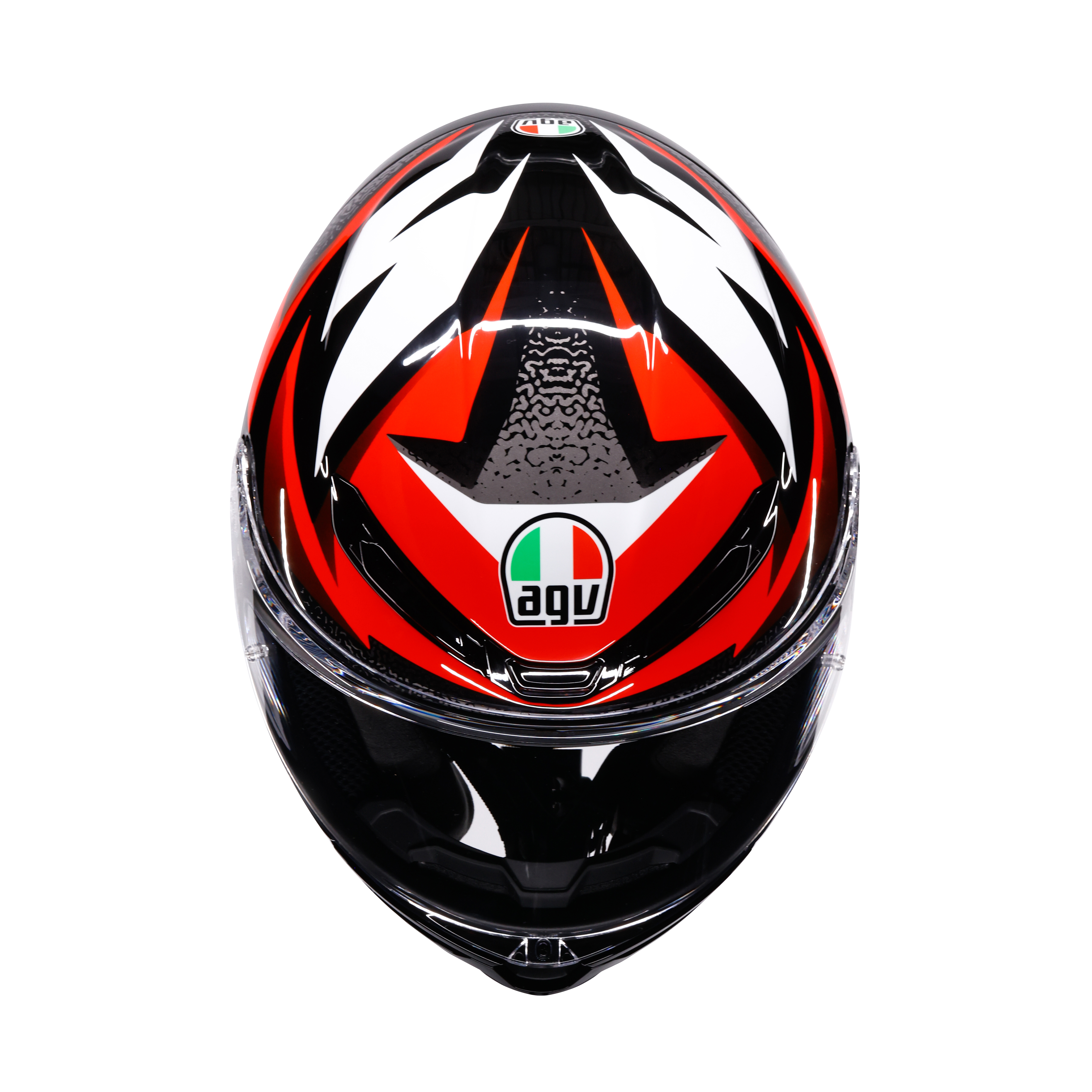 K6 S BRAVEN BLACK/RED/WHITE - MOTORBIKE FULL FACE HELMET DOT (E2206) -  - 5