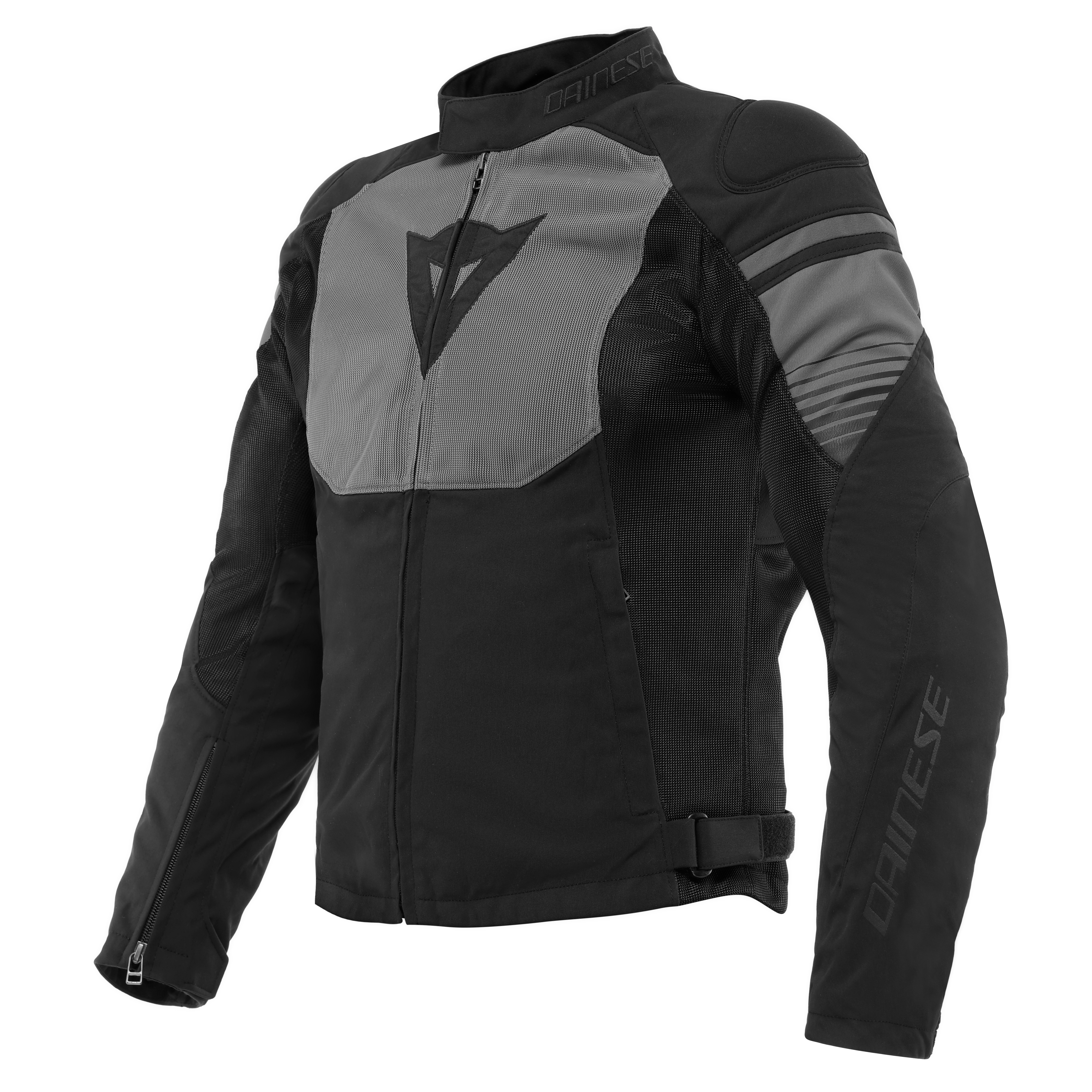 AIR FAST TEX - MEN'S SUMMER MOTORCYCLE JACKET IN FABRIC - BLACK/GRAY/GRAY - 1