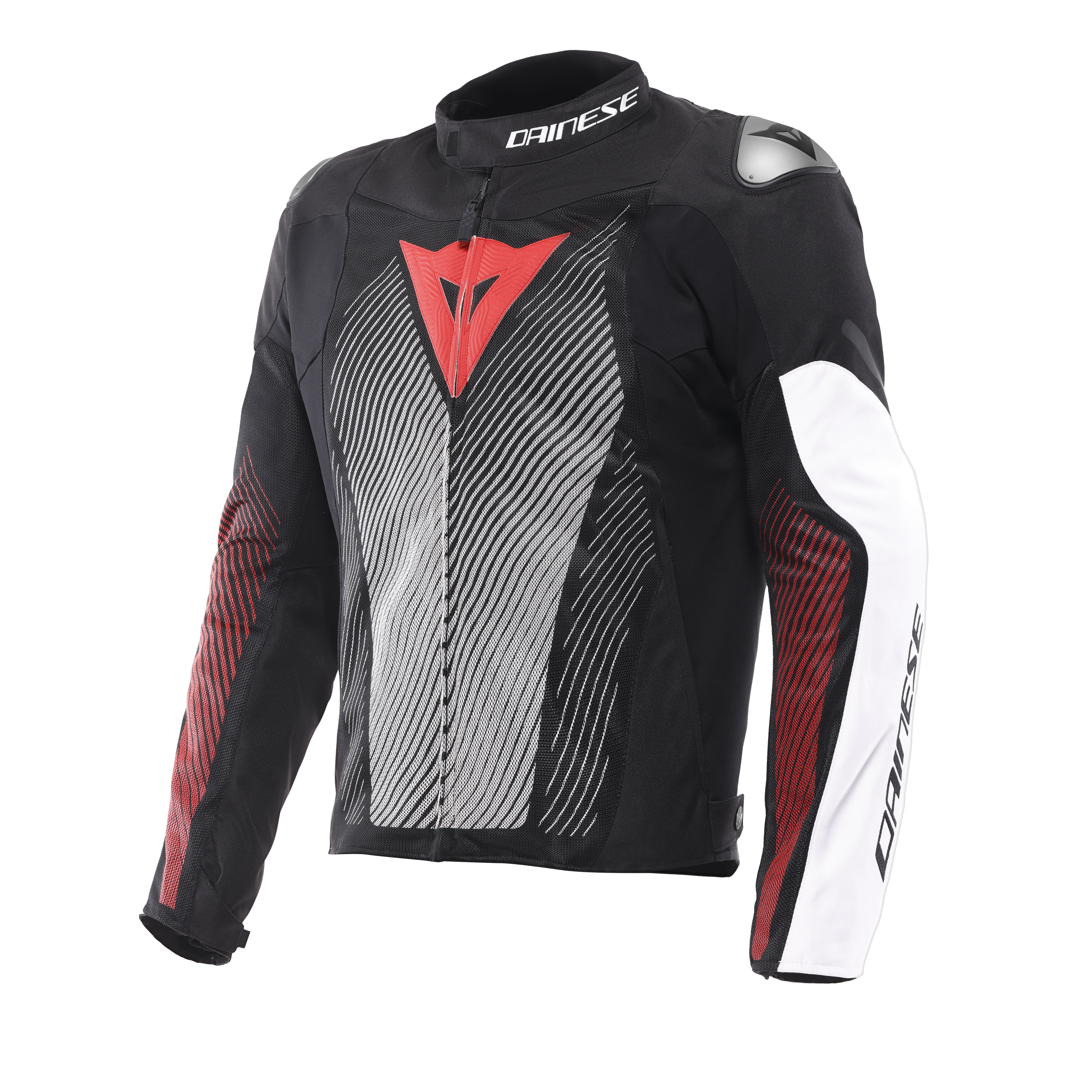 VENTAR AIR TEX - SOMMER-MOTORRADJACKE AUS TEXTIL HERREN - BLACK/WHITE/RED - 1