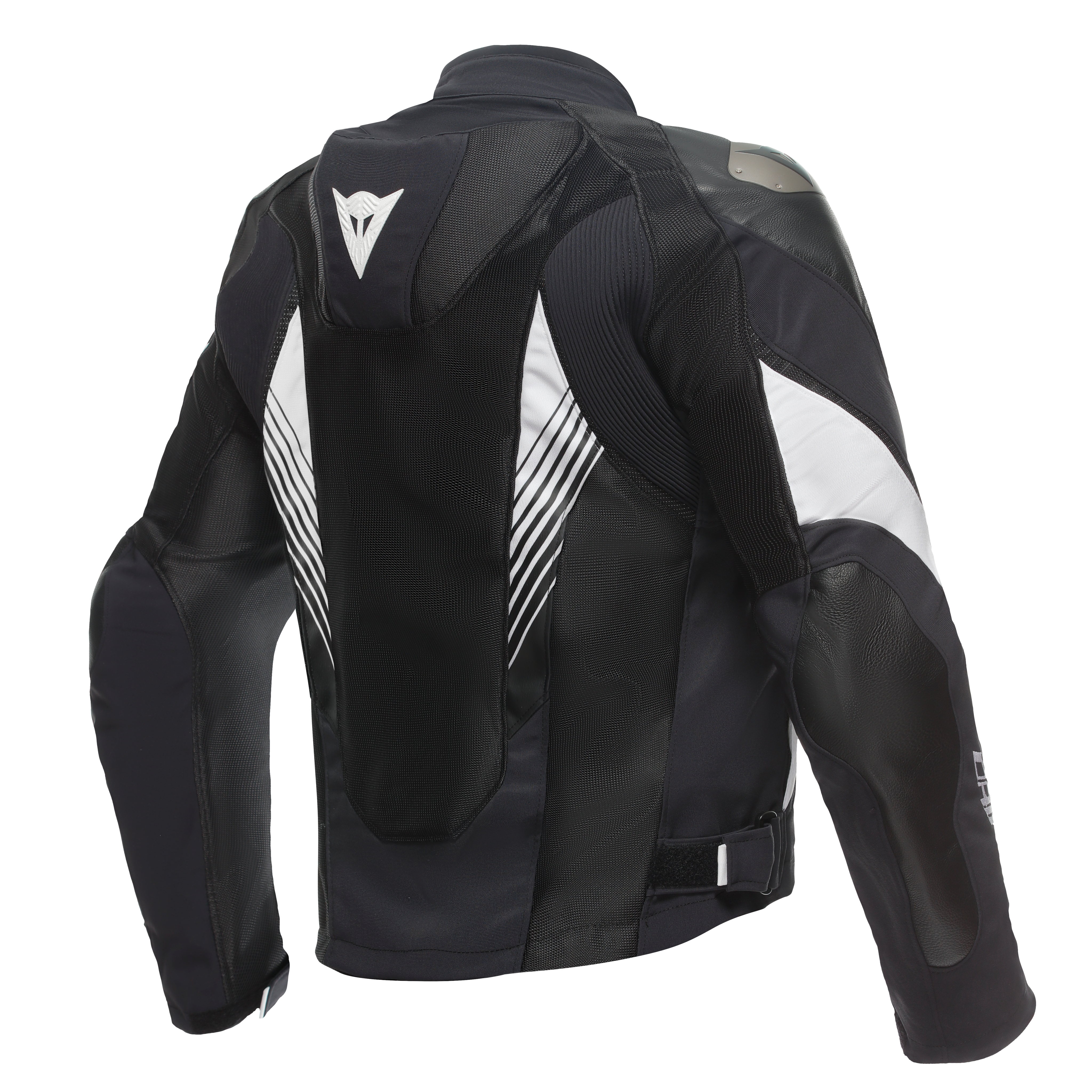 SUPER RIDER 2 ABSOLUTESHELL&trade; - MEN'S WATERPROOF MOTORCYCLE JACKET - BLACK/BLACK/WHITE - 2