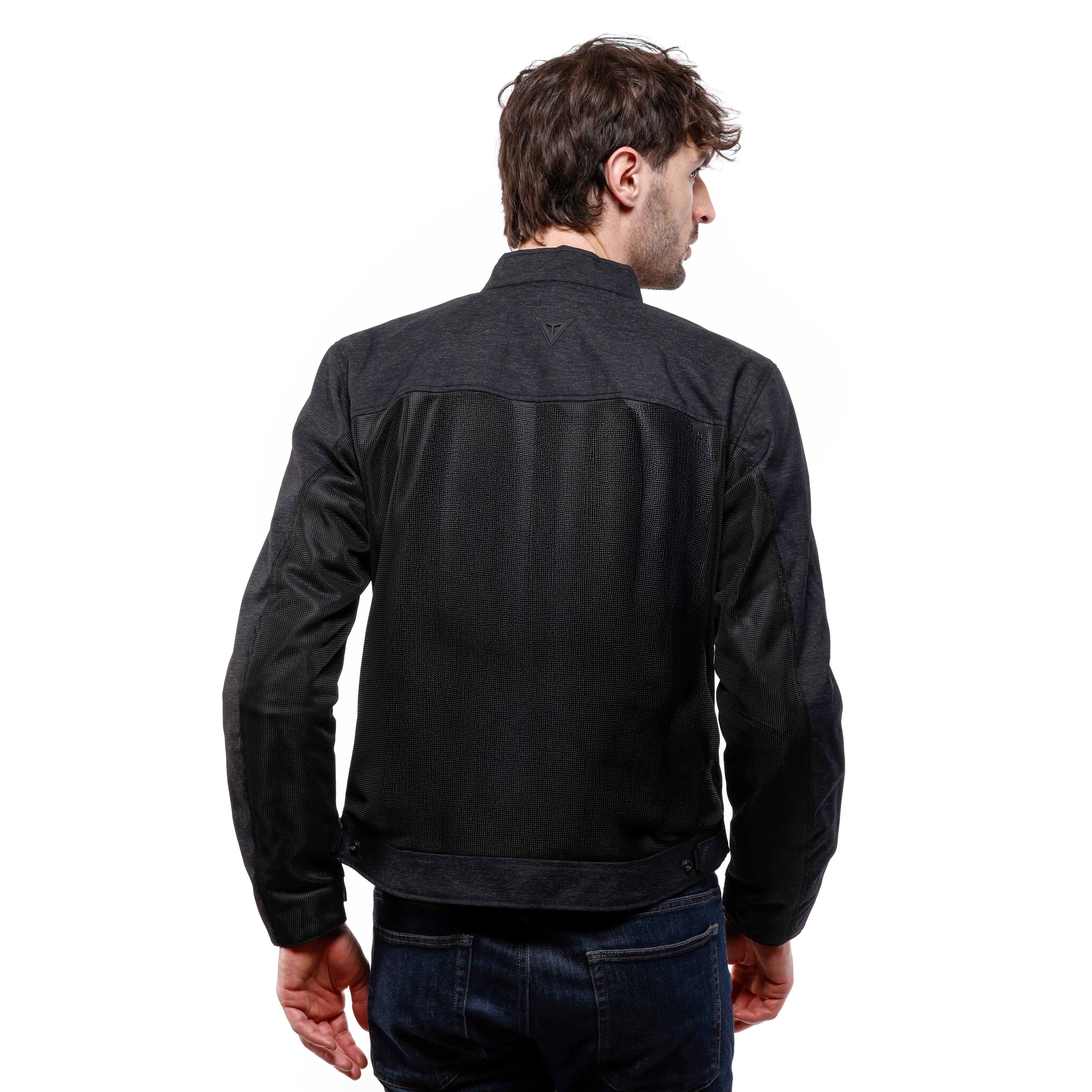 ALFAMA AIR TEX - GIACCA MOTO ESTIVA IN TESSUTO UOMO - DARK GREY/BLACK - 4