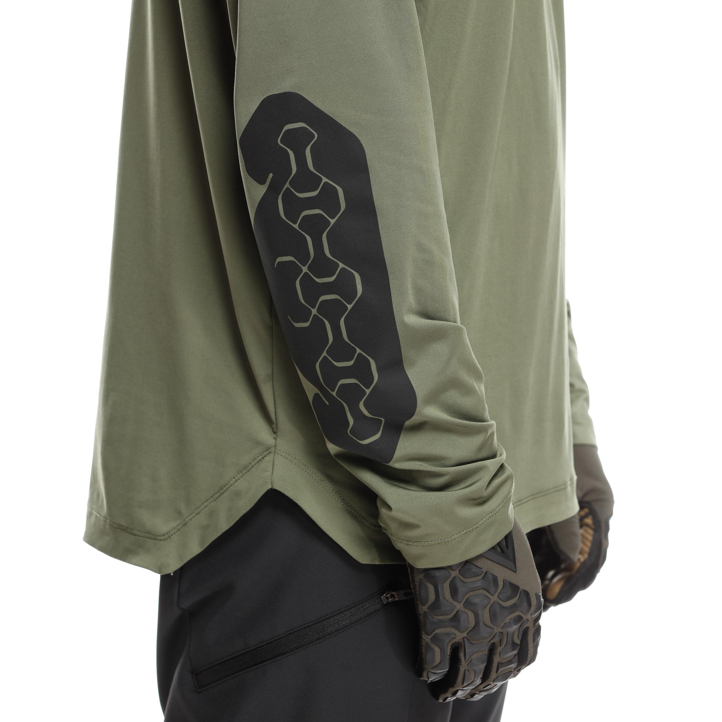 HG ROX JERSEY LS - HEREN FIETS T-SHIRT MET LANGE MOUWEN - GREEN - 8