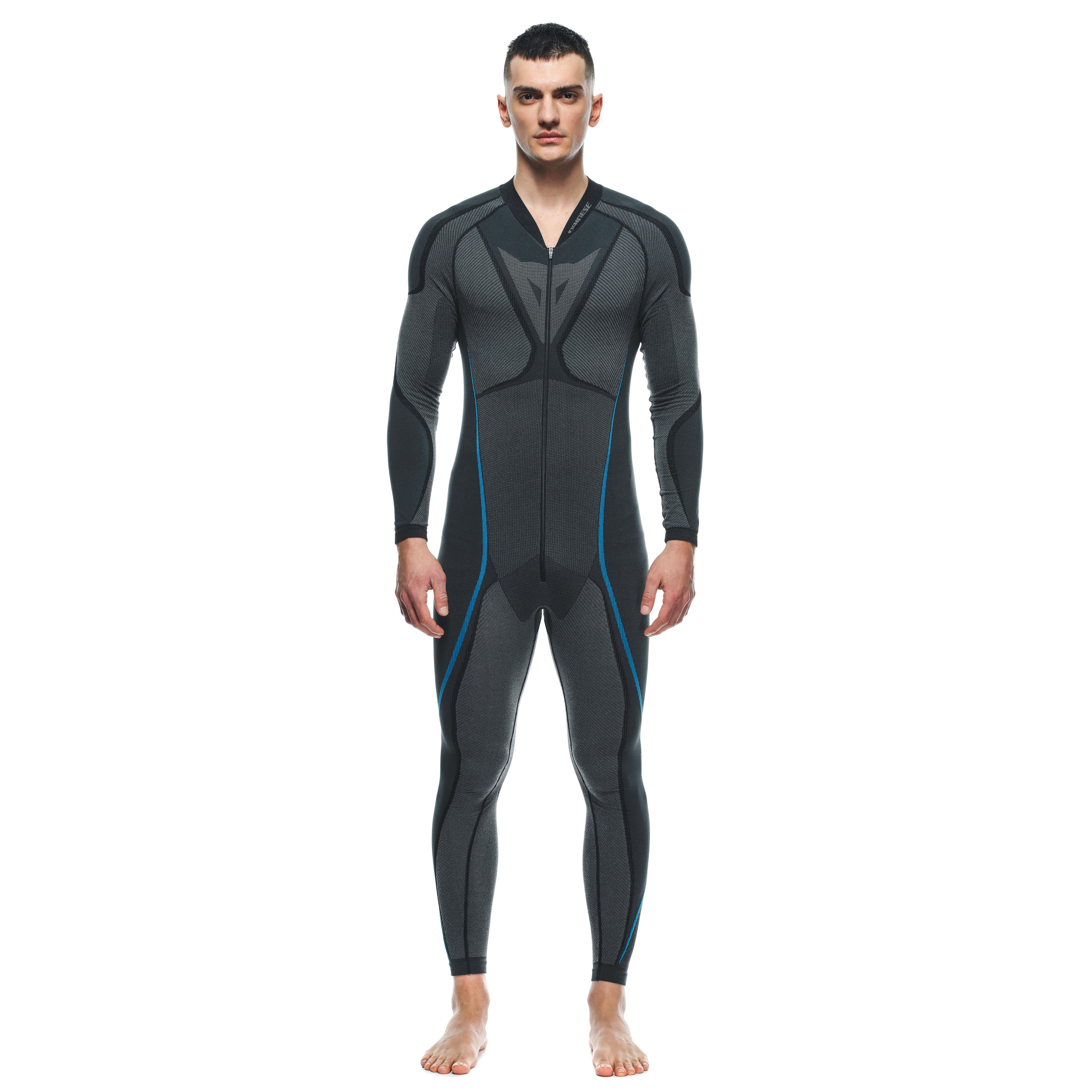TECHNICAL MOTORCYCLE UNDERSUIT MEN - BASE LAYER SUMMER - BLACK/BLUE - 3