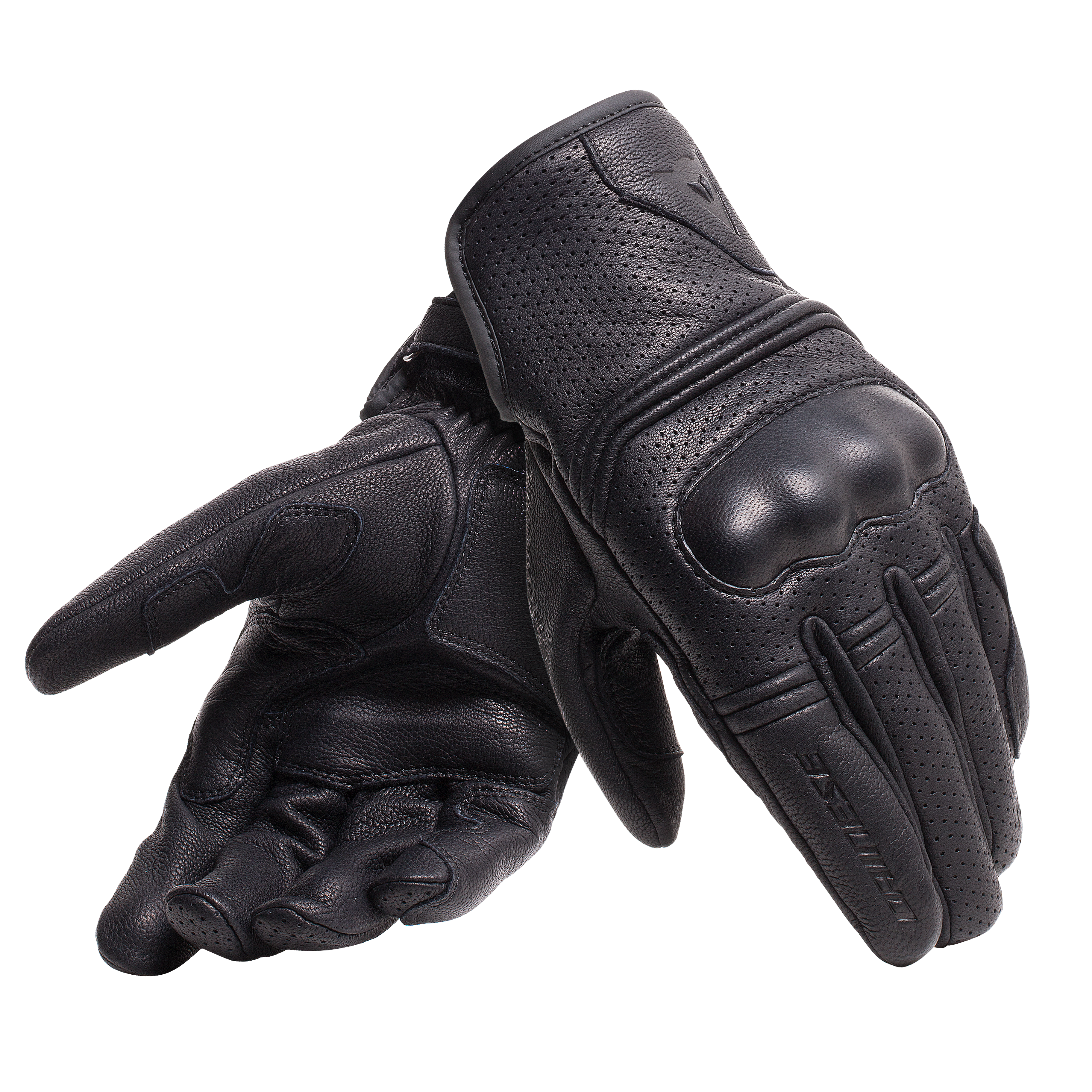 CORBIN AIR - UNISEX MOTORCYCLE LEATHER GLOVES - BLACK - 1