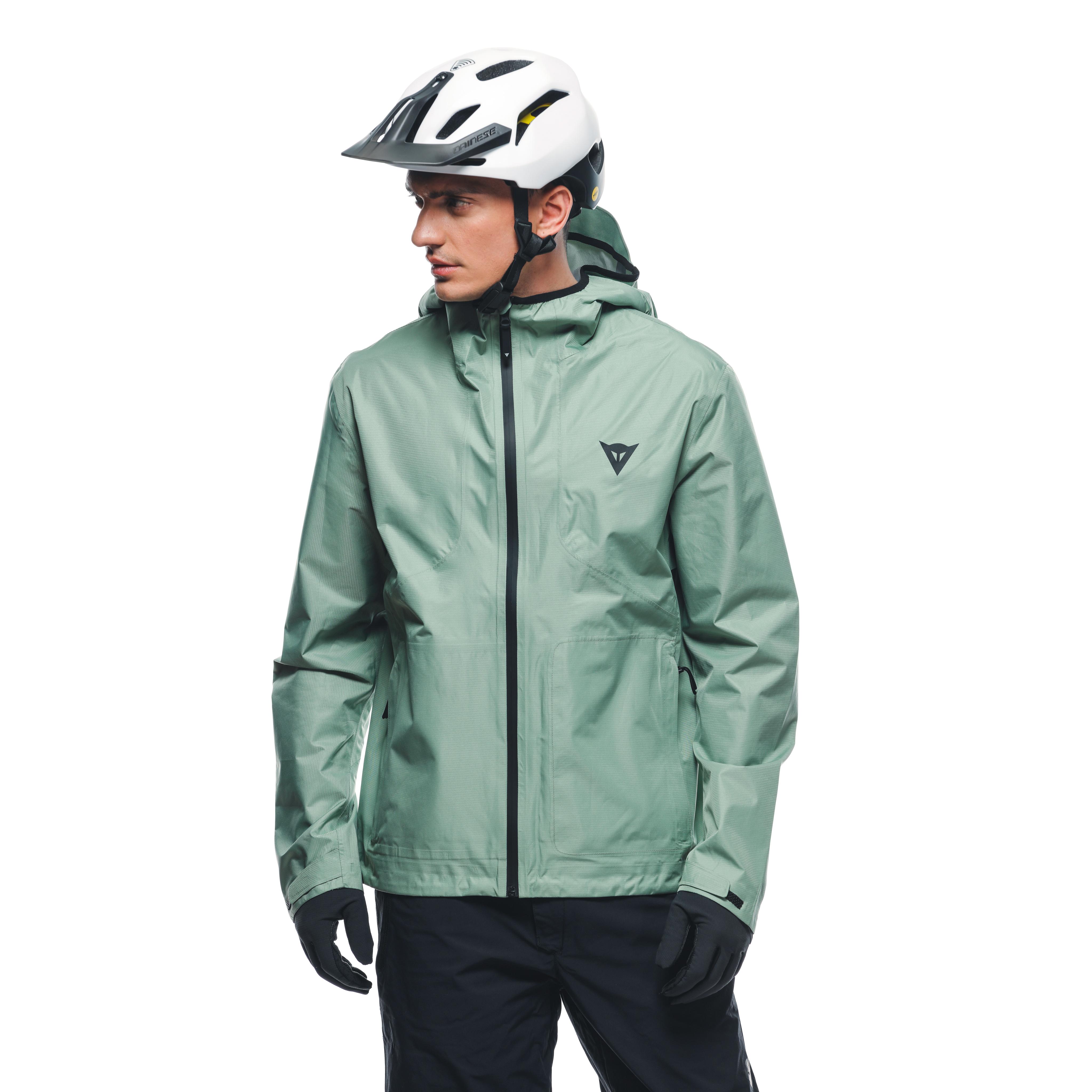HGC SHELL LIGHT - MEN'S WATERPROOF BIKE JACKET - HEDGE-GREEN - 5