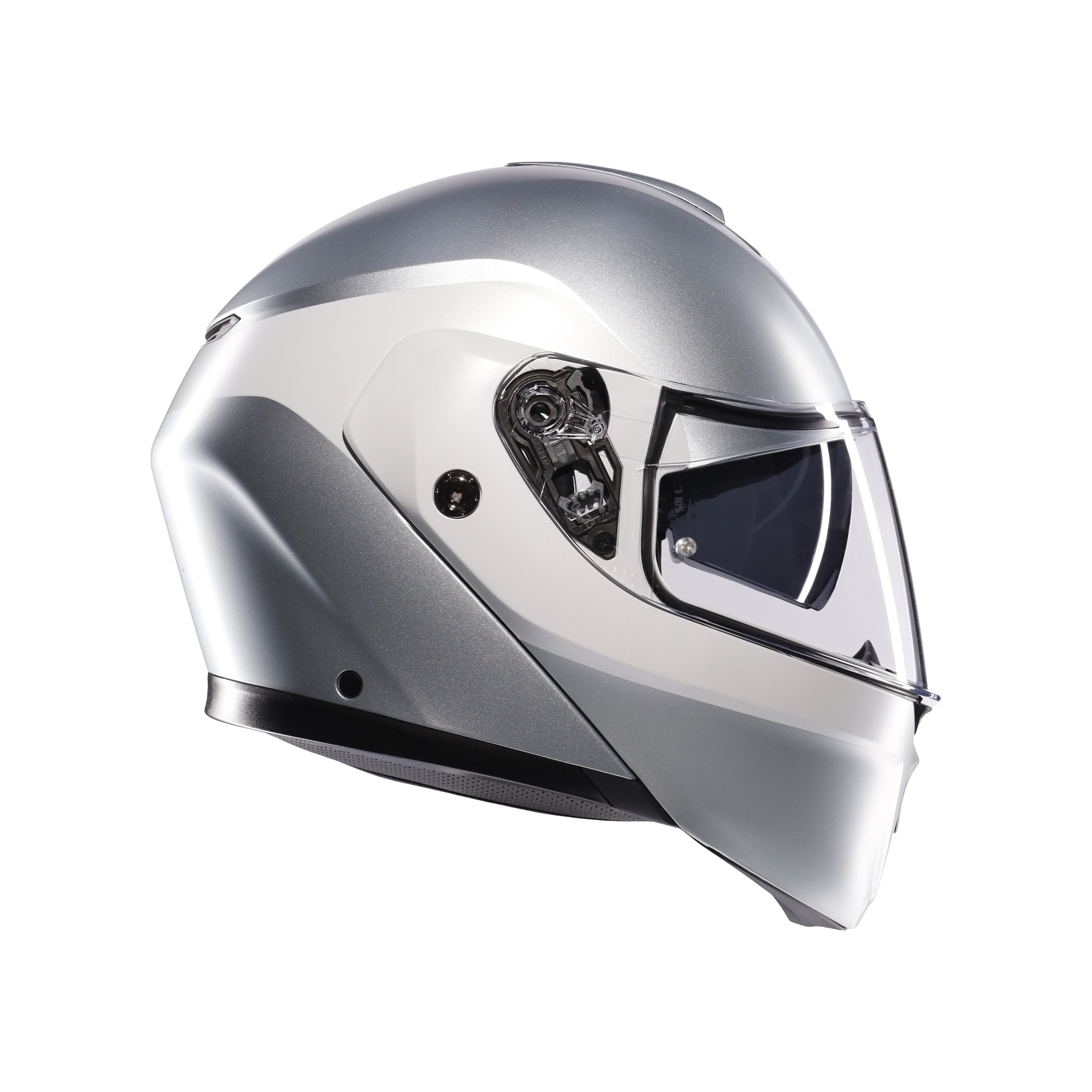STREETMODULAR LEVICO MATT DOUBLE LIGHT GREY - MOTORBIKE FLIP UP HELMET DOT(E2206) -  - 1
