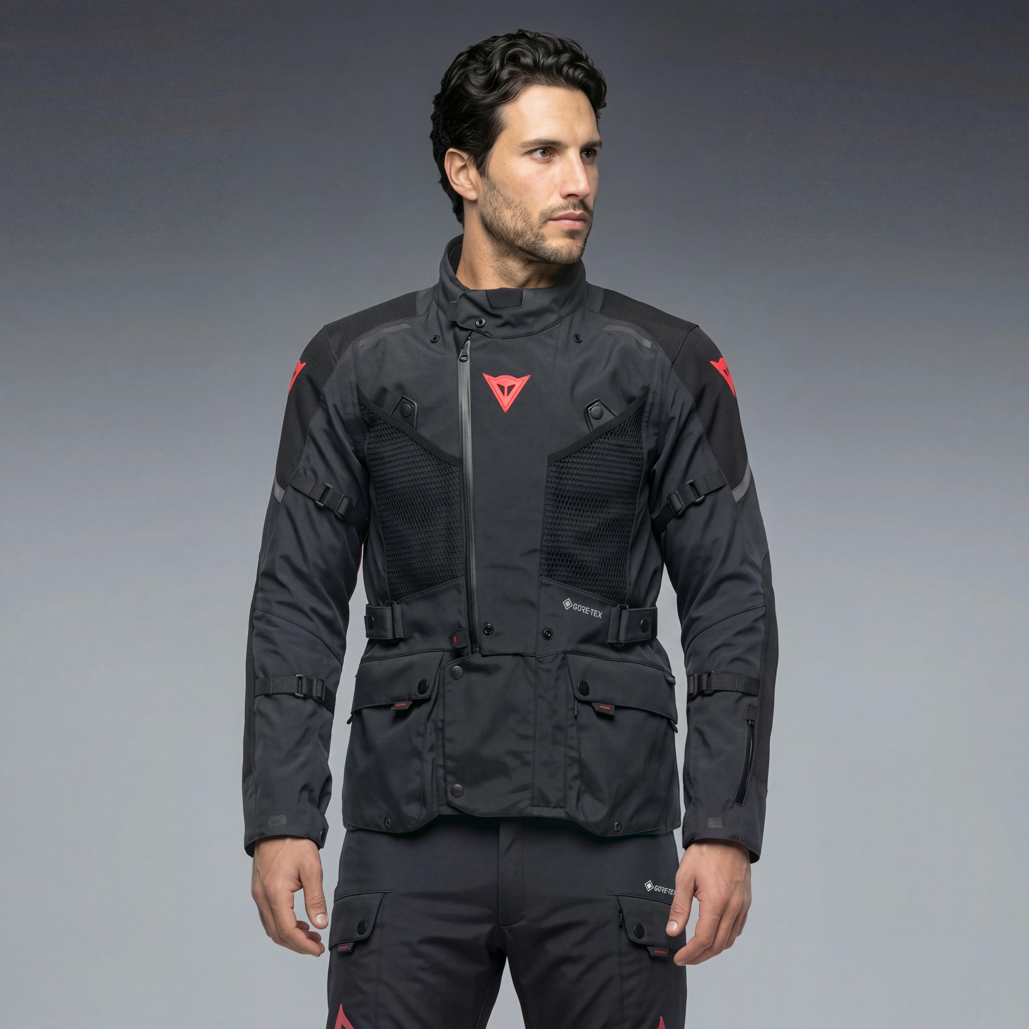 SUPER EXPEDITION - BLOUSON MOTO GORE-TEX HOMME - BLACK/RED - 3