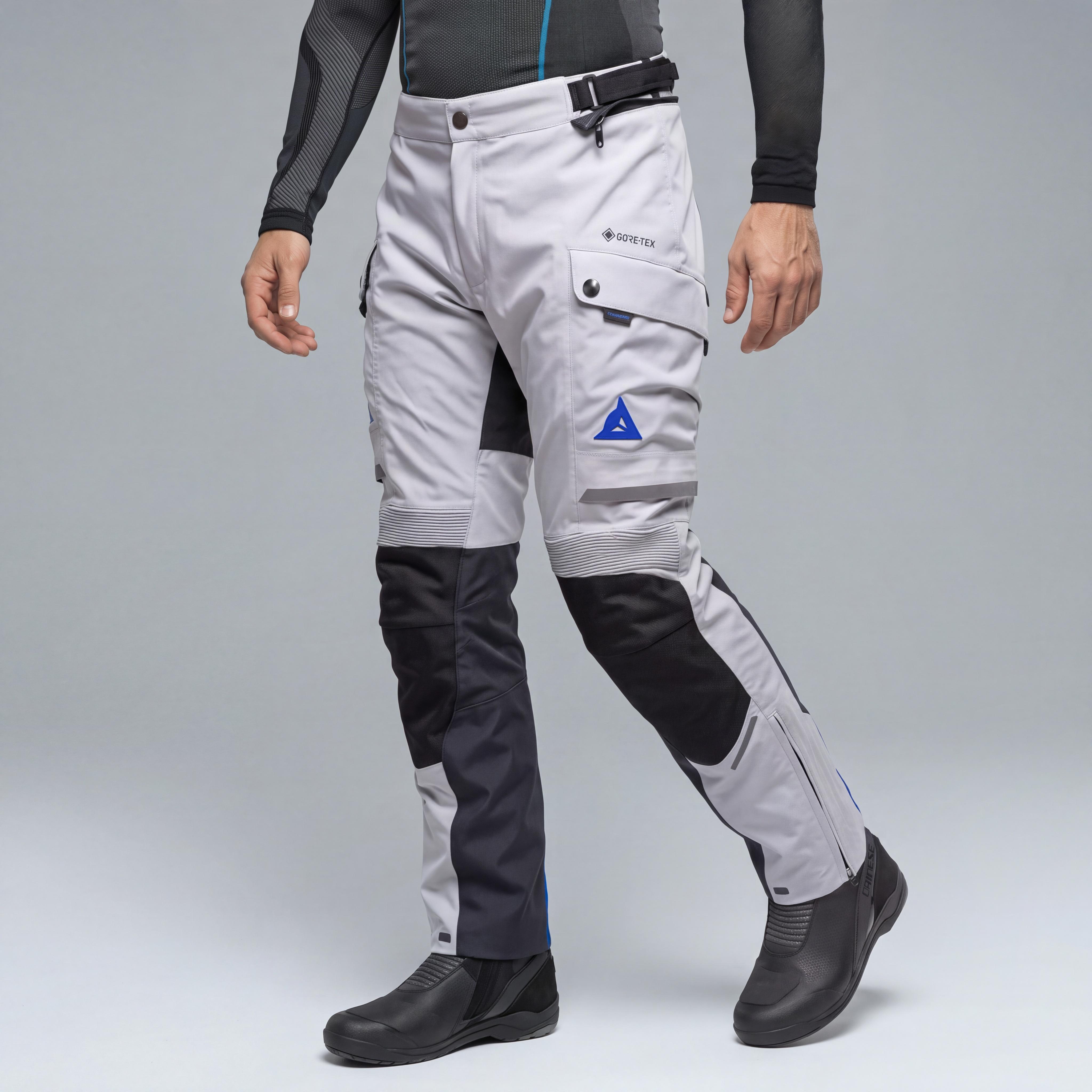 SUPER EXPEDITION - GORE-TEX MOTORCYCLE PANTS MEN - LIGHT-GREY/BLUE - 3