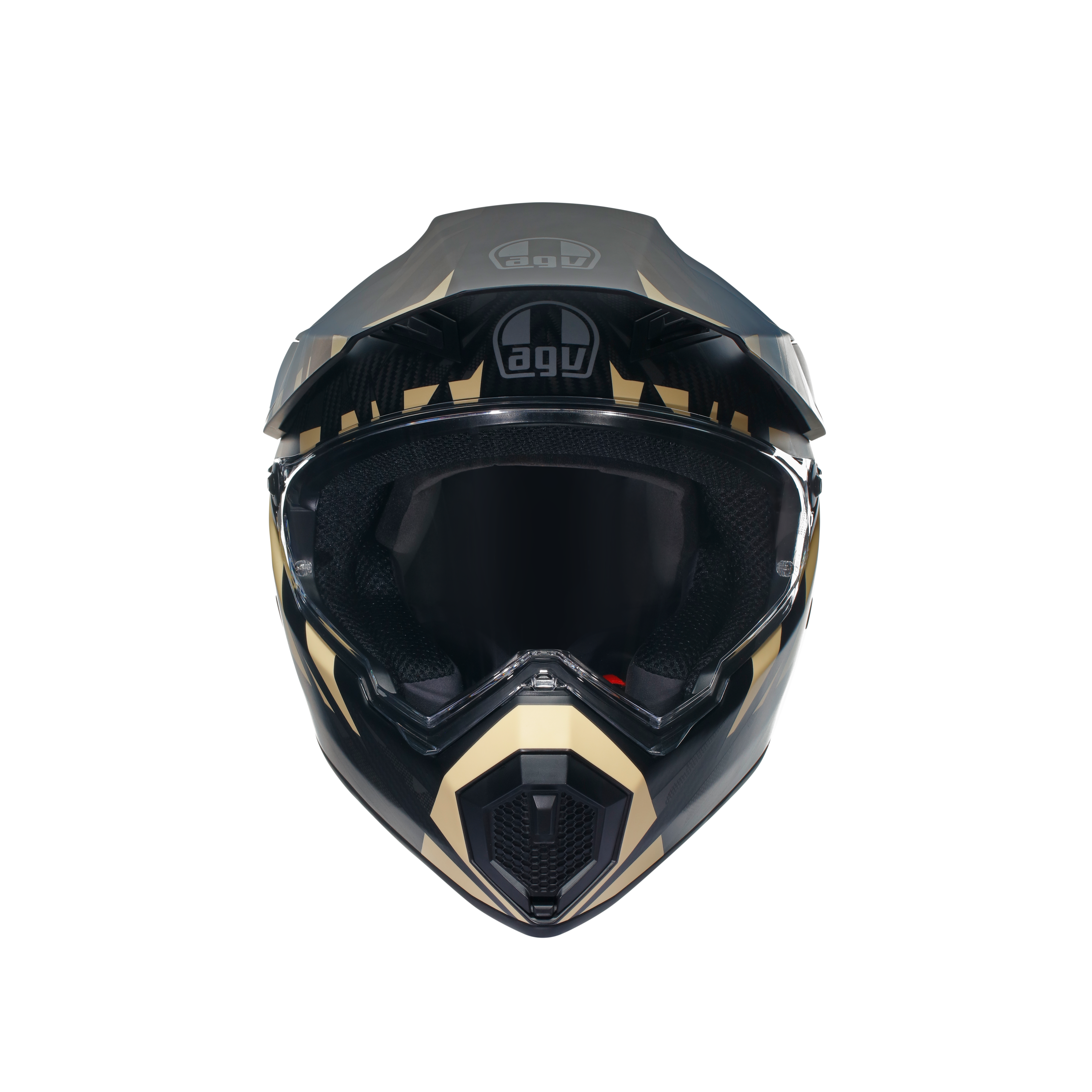 AX9 STEPPA MATT CARBON/GREY/SAND - CASQUE MOTO INT&Eacute;GRAL E2206 -  - 7