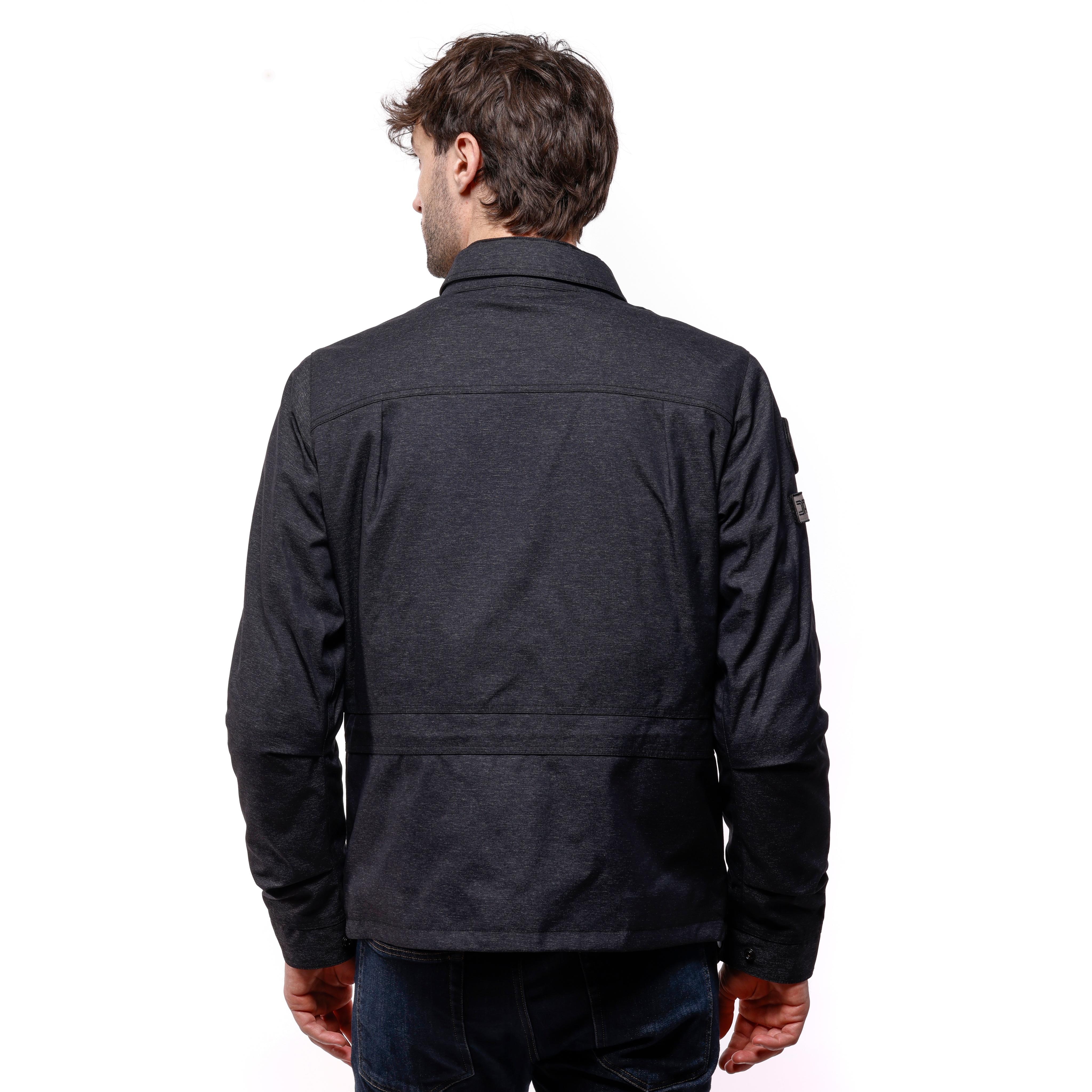 MARVILA TEX - GIACCA MOTO IN TESSUTO UOMO - DARK GREY - 4
