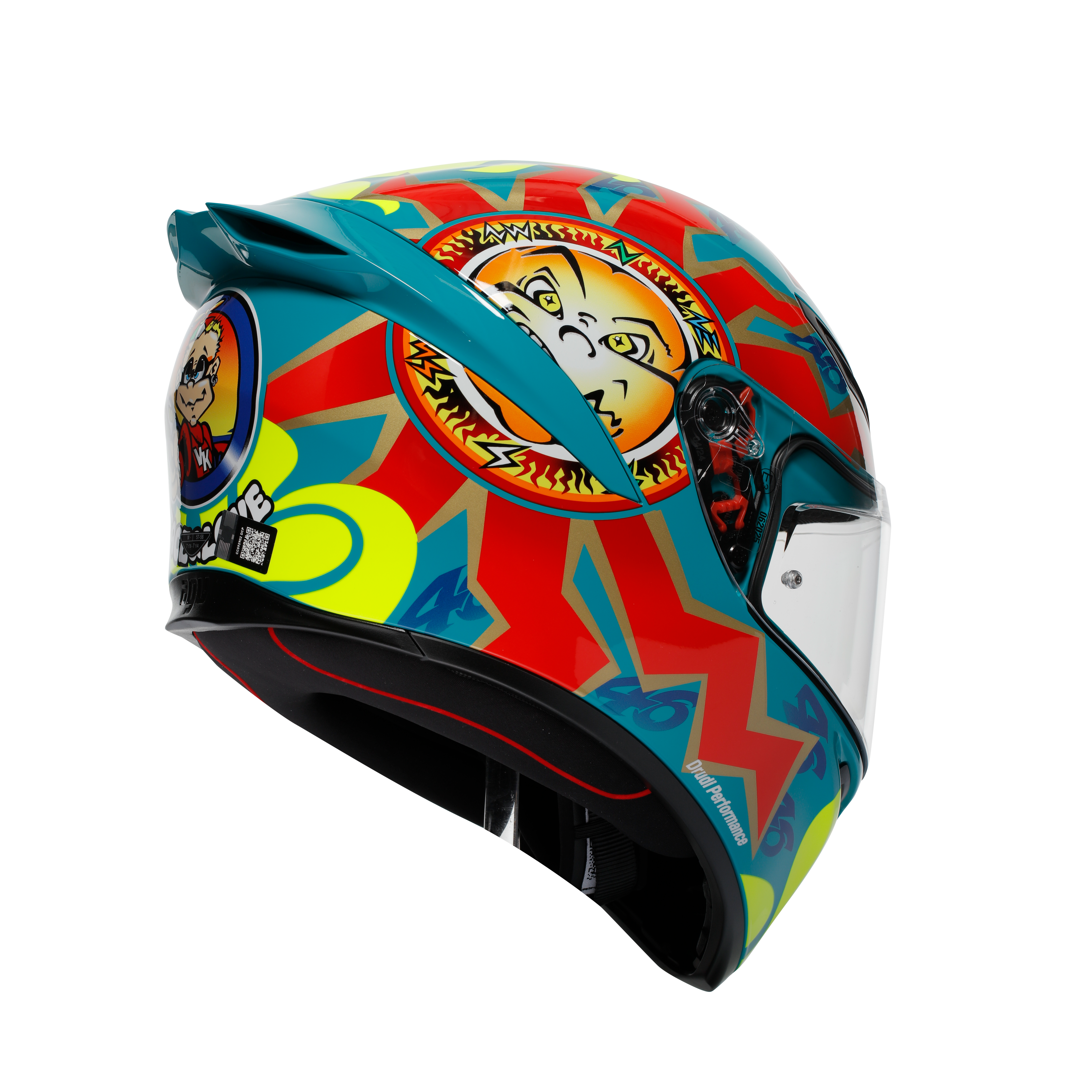 K1 S ROSSI MUGELLO 1999 - MOTORBIKE FULL FACE HELMET DOT (E2206) -  - 4