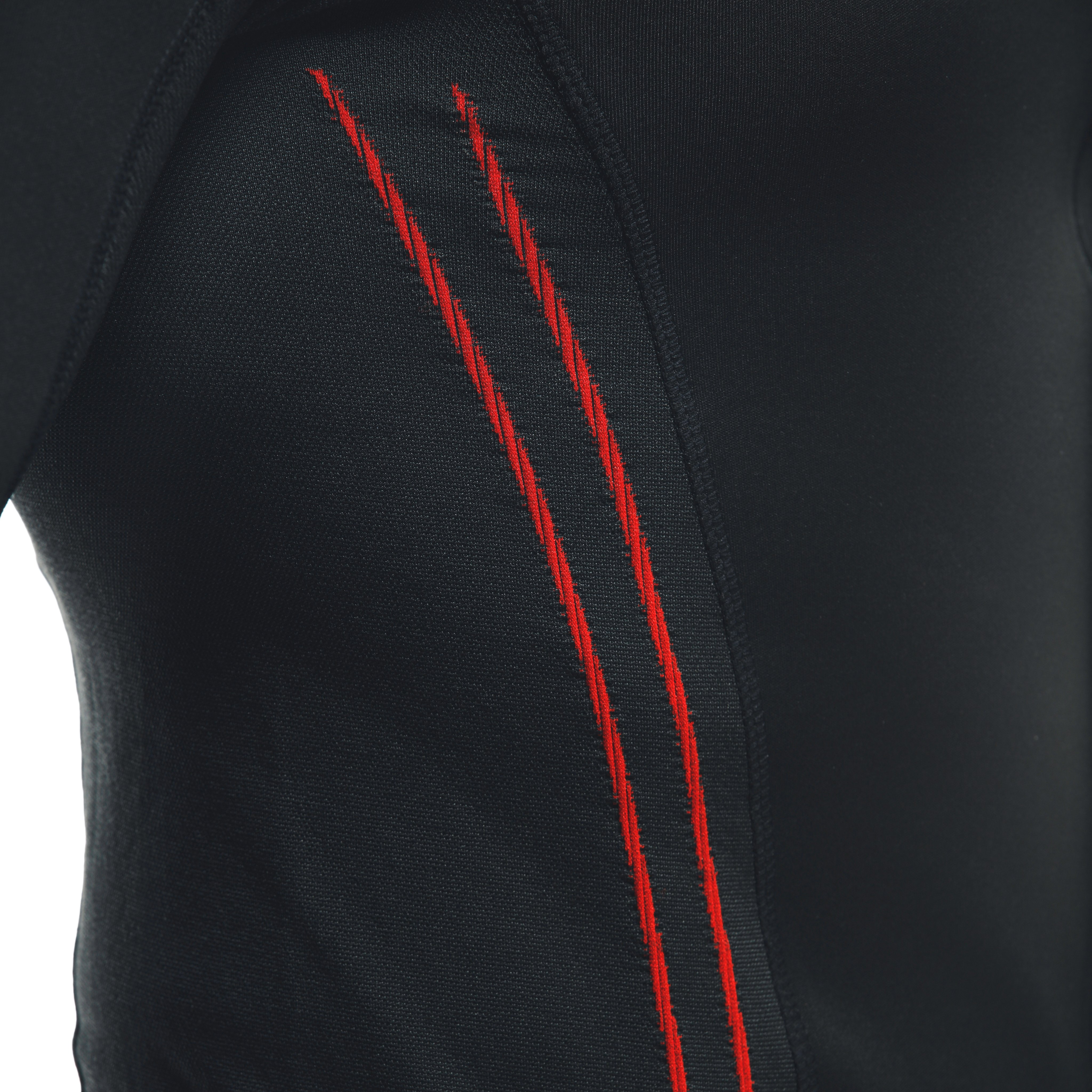 THERMAL MOTORCYCLE WINDPROOF LONG SLEEVE SHIRT MEN - MID LAYER WINTER - BLACK/RED - 9