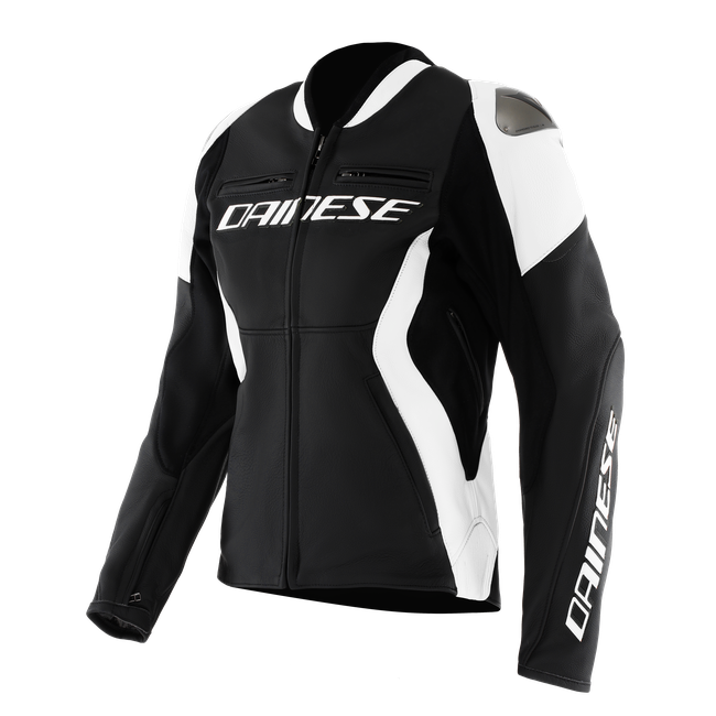 Dainese Women's Black/White - Racing 5 - Leather - 50 - Image 1