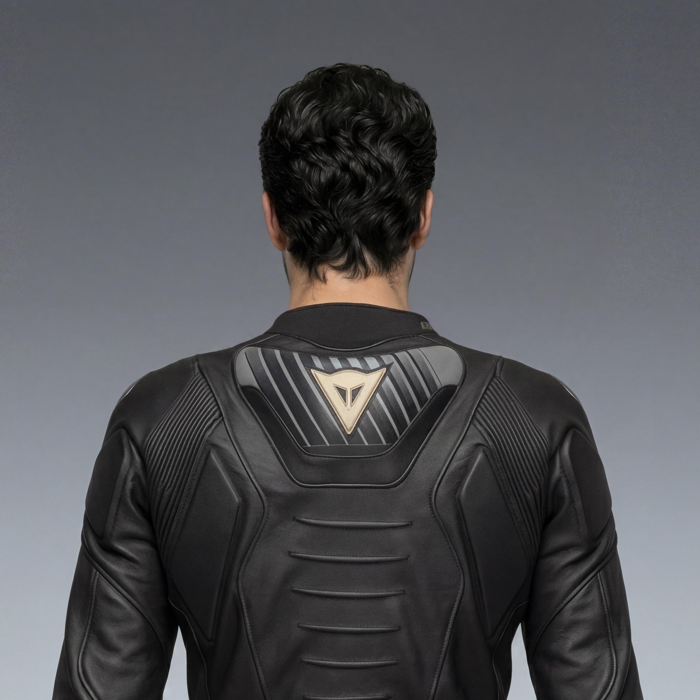 SUPER SPEED 5 LEATHER JACKET - BLACK/BLACK/GOLD - 5