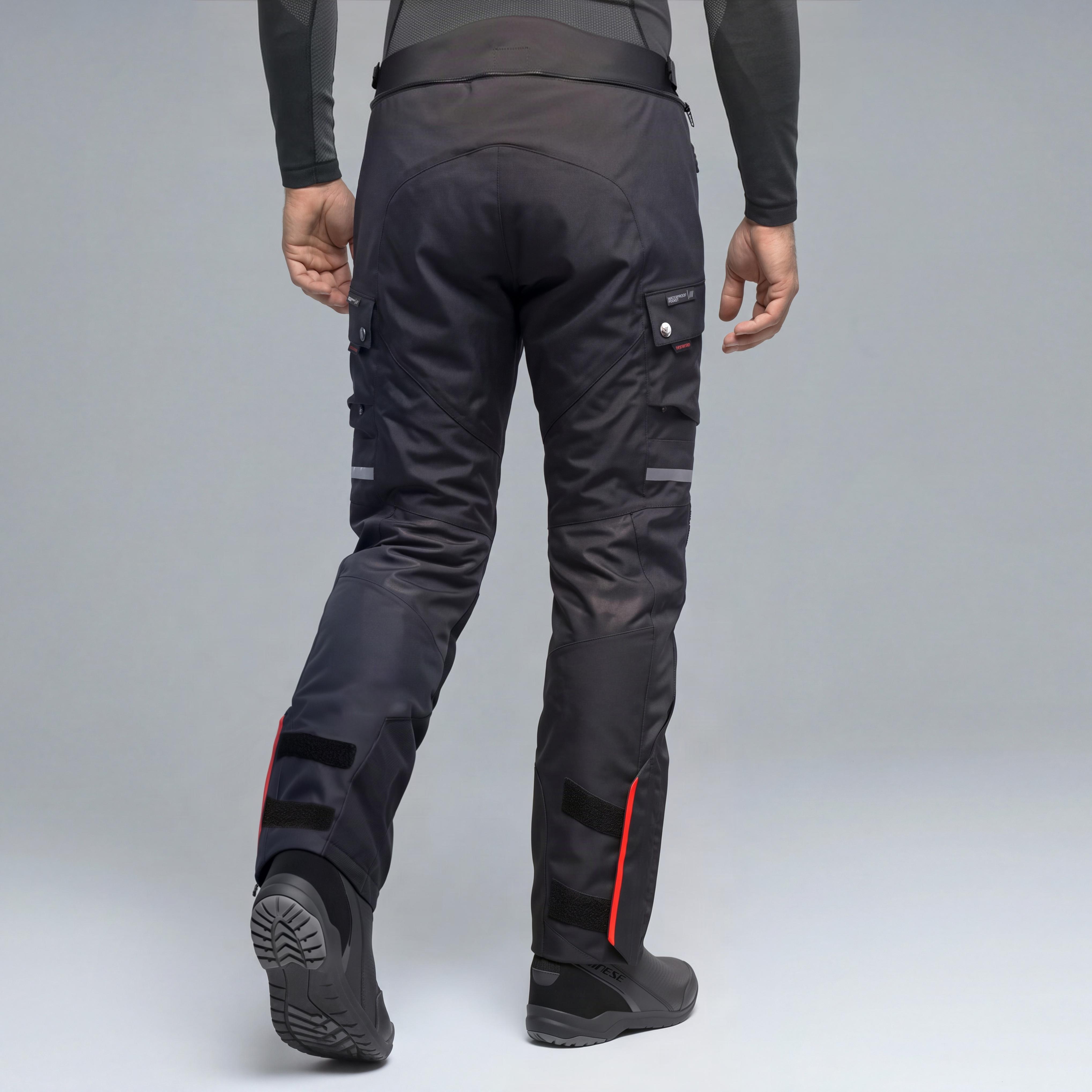 SUPER EXPEDITION - PANTALON MOTO GORE-TEX HOMME - BLACK/RED - 4