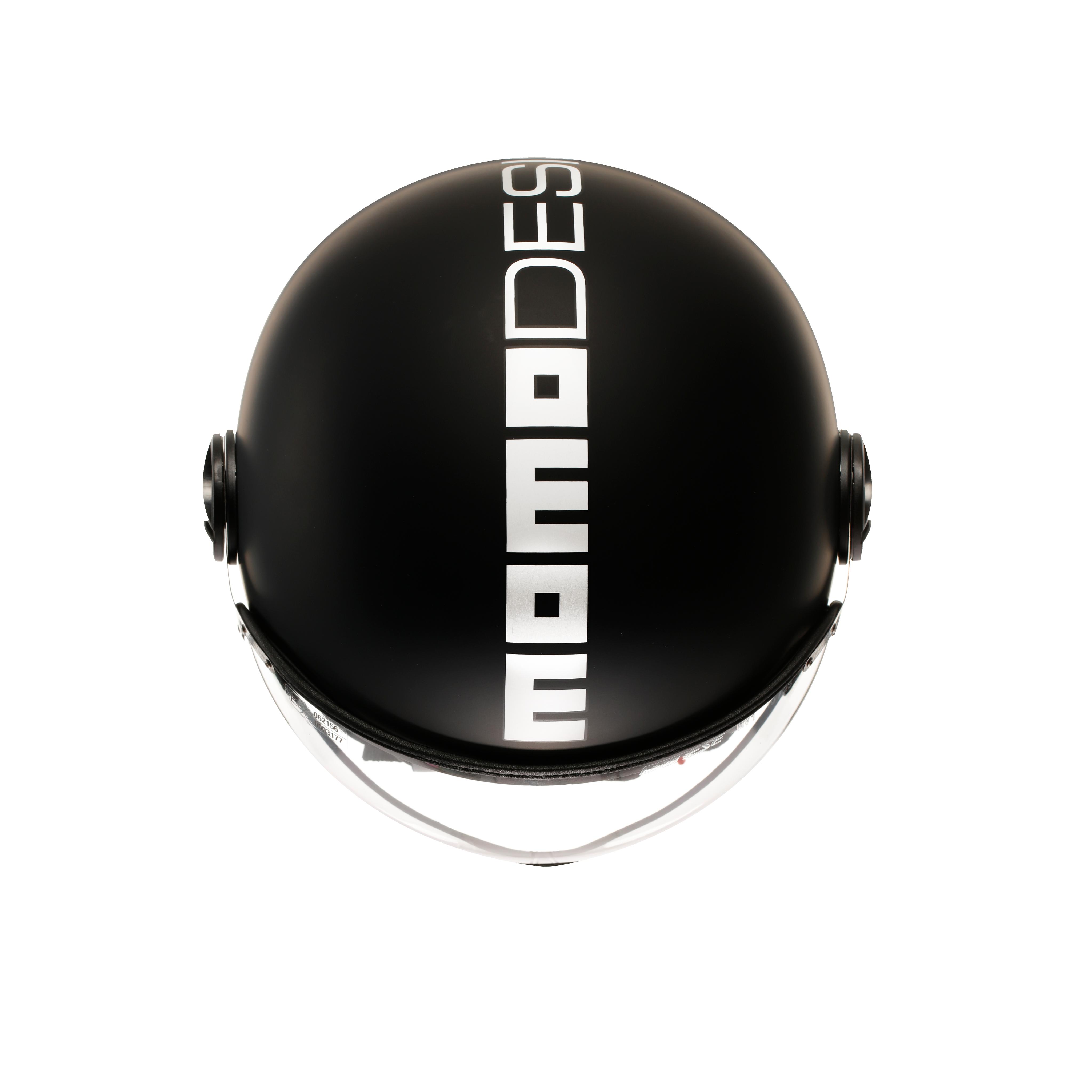 MOMODESIGN FGTR CLASSIC MAT NOIR / BLANC - CASQUE JET AVEC VISI&Egrave;RE E2206 -  - 4