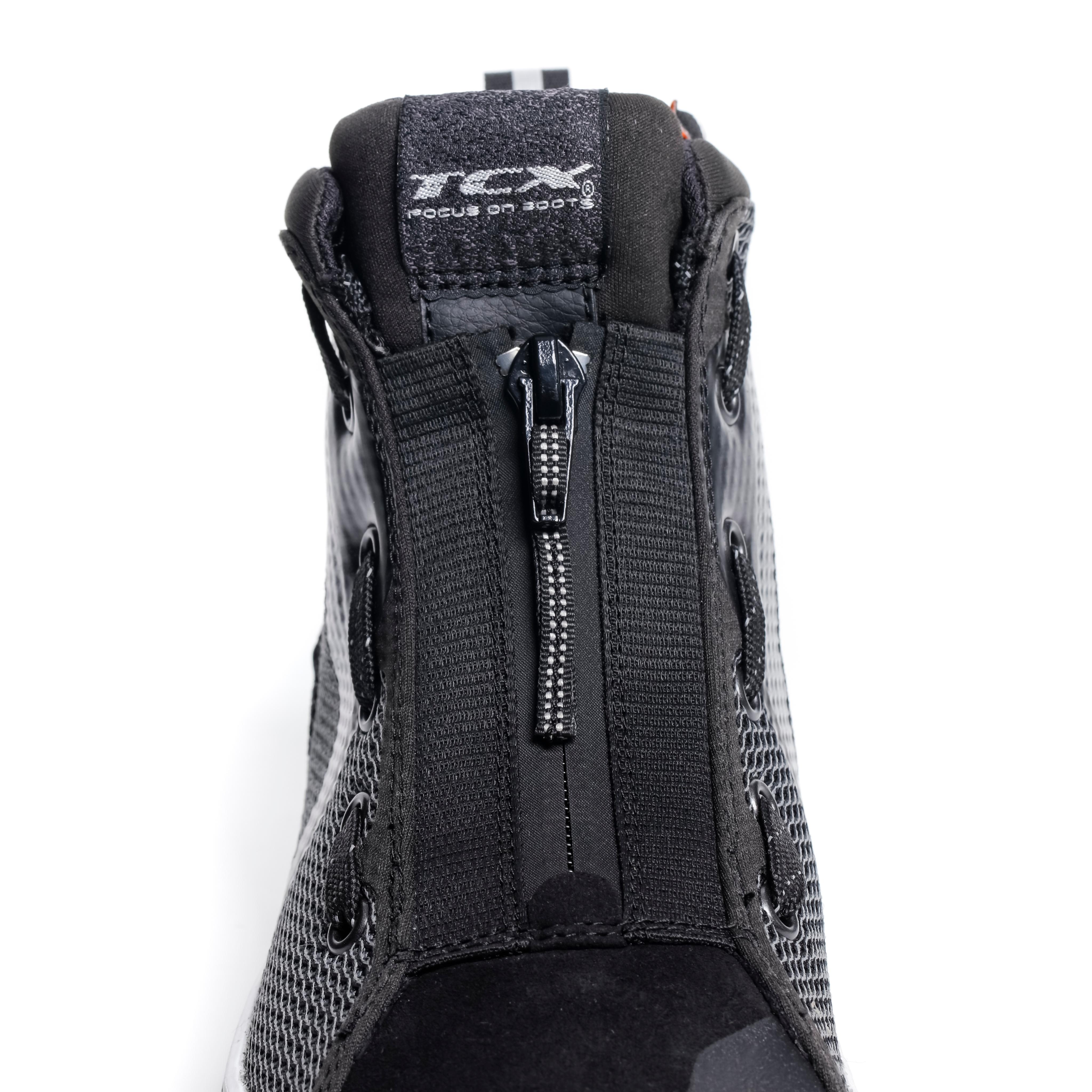 IKASU AIR WOMEN'S SUMMER MOTORCYCLE SHOES - BLACK/GREY/WHITE -  - 7