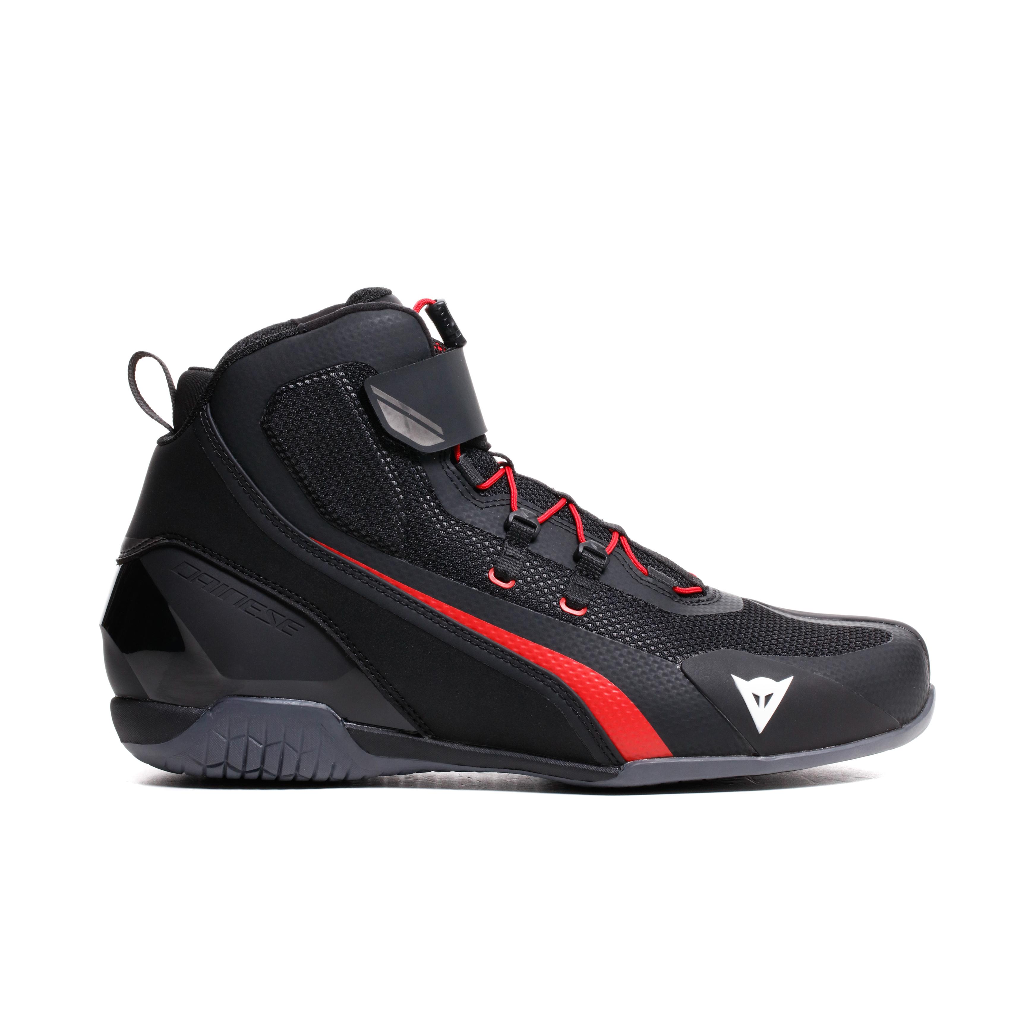 HERIAN AIR - SUMMER MOTORCYCLE SHOES - BLACK/RED-LAVA - 2