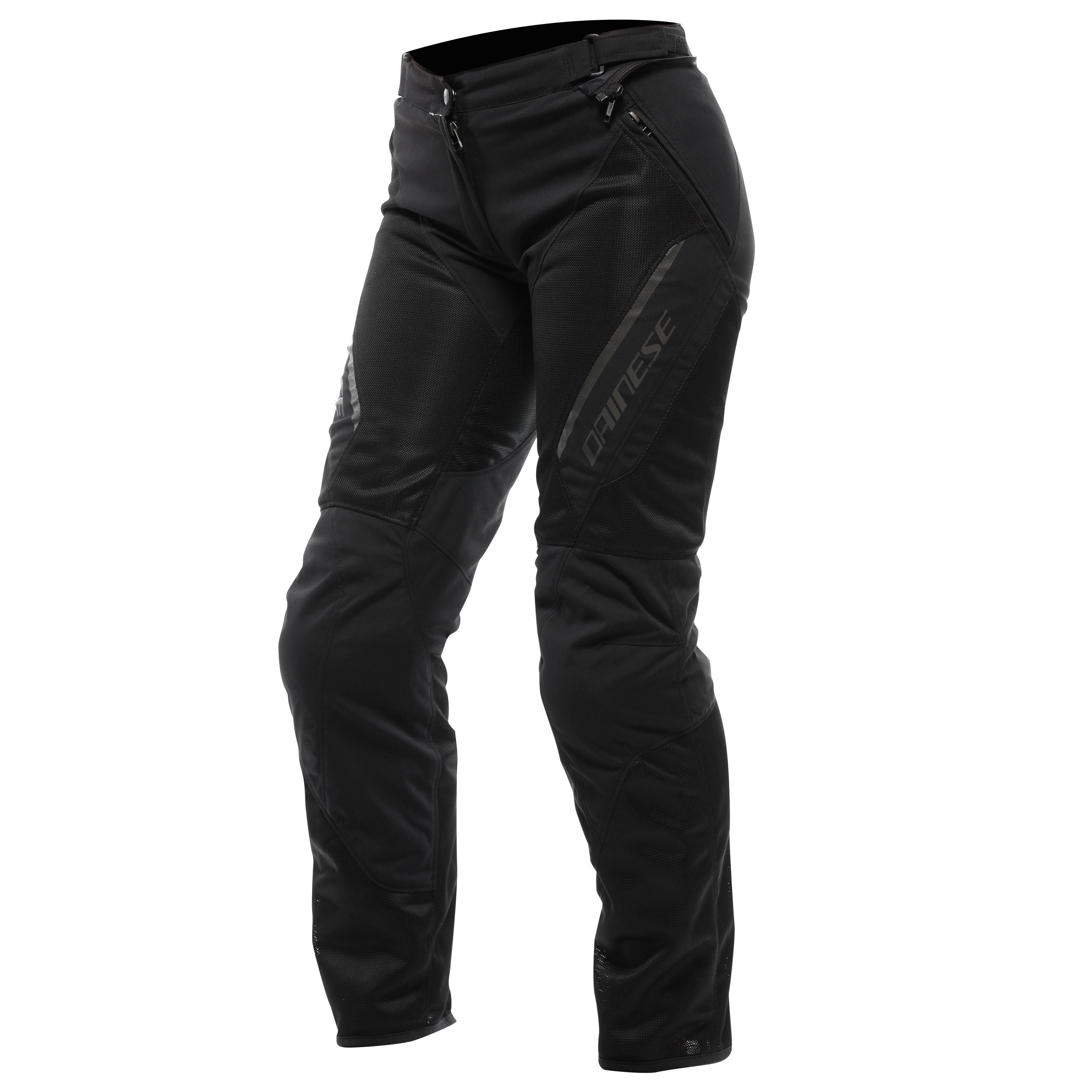 DRAKE 2 SUPER AIR - WOMEN'S SUMMER MOTORCYCLE PANTS IN FABRIC - BLACK/BLACK - 1