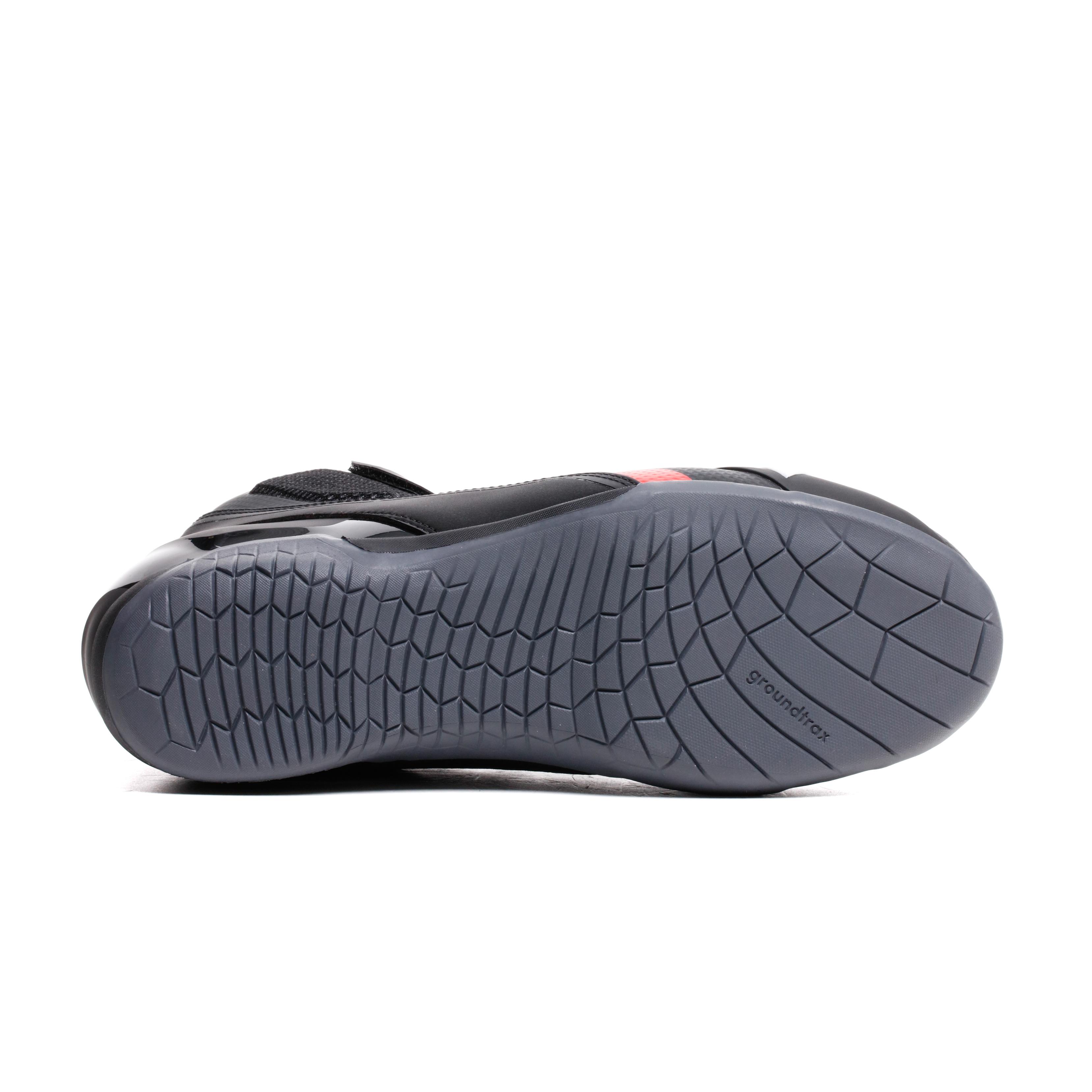 HERIAN AIR - SUMMER MOTORCYCLE SHOES - BLACK/RED-LAVA - 4