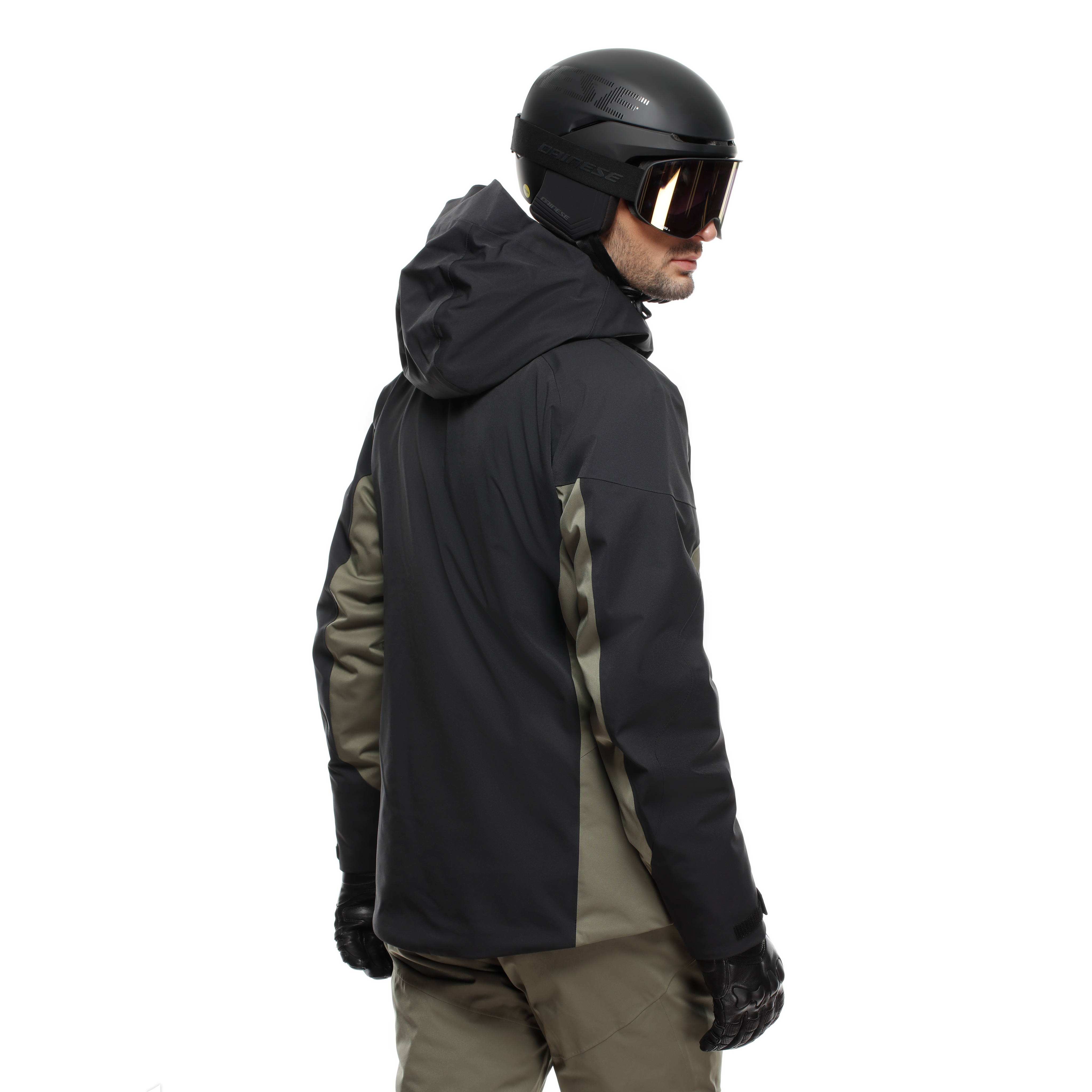 ETRA AEROSENSE-DRY - MEN'S SKI JACKET - STRETCH LIMO/GREEN FOUR - 6