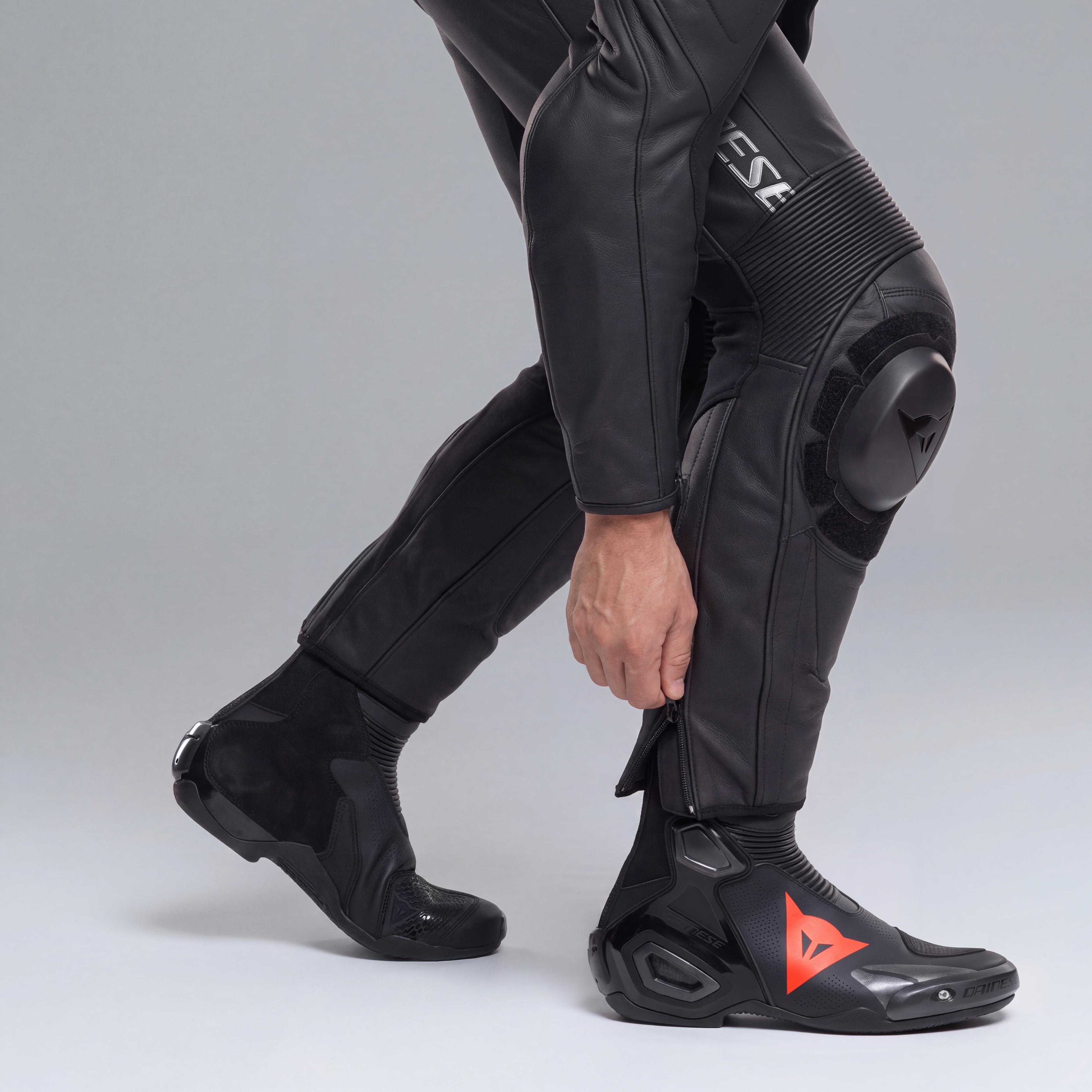 AVRO 4 LEATHER 2PCS SUIT - BLACK MATT/BLACK MATT/GRAY - 7