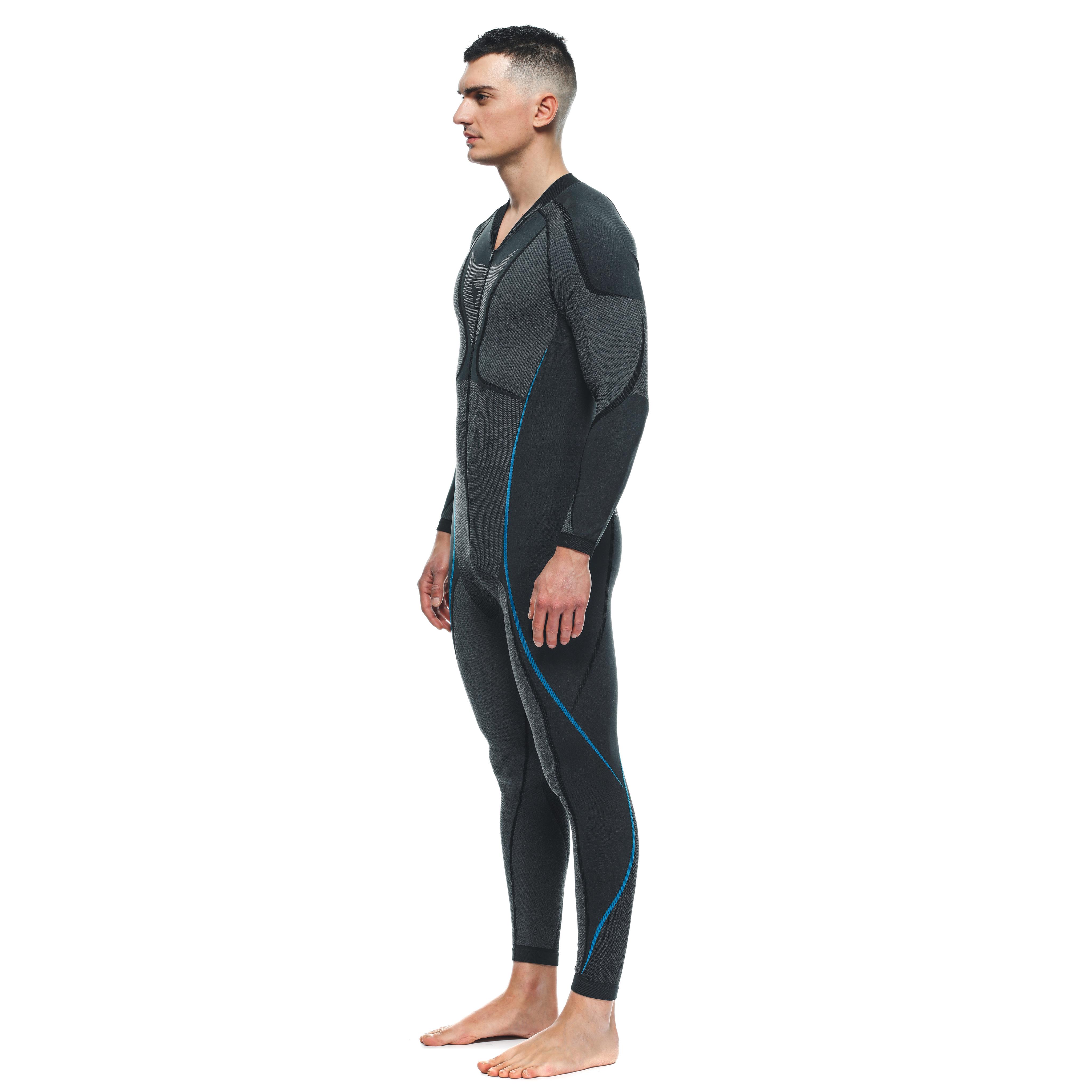 TECHNICAL MOTORCYCLE UNDERSUIT MEN - BASE LAYER SUMMER - BLACK/BLUE - 4