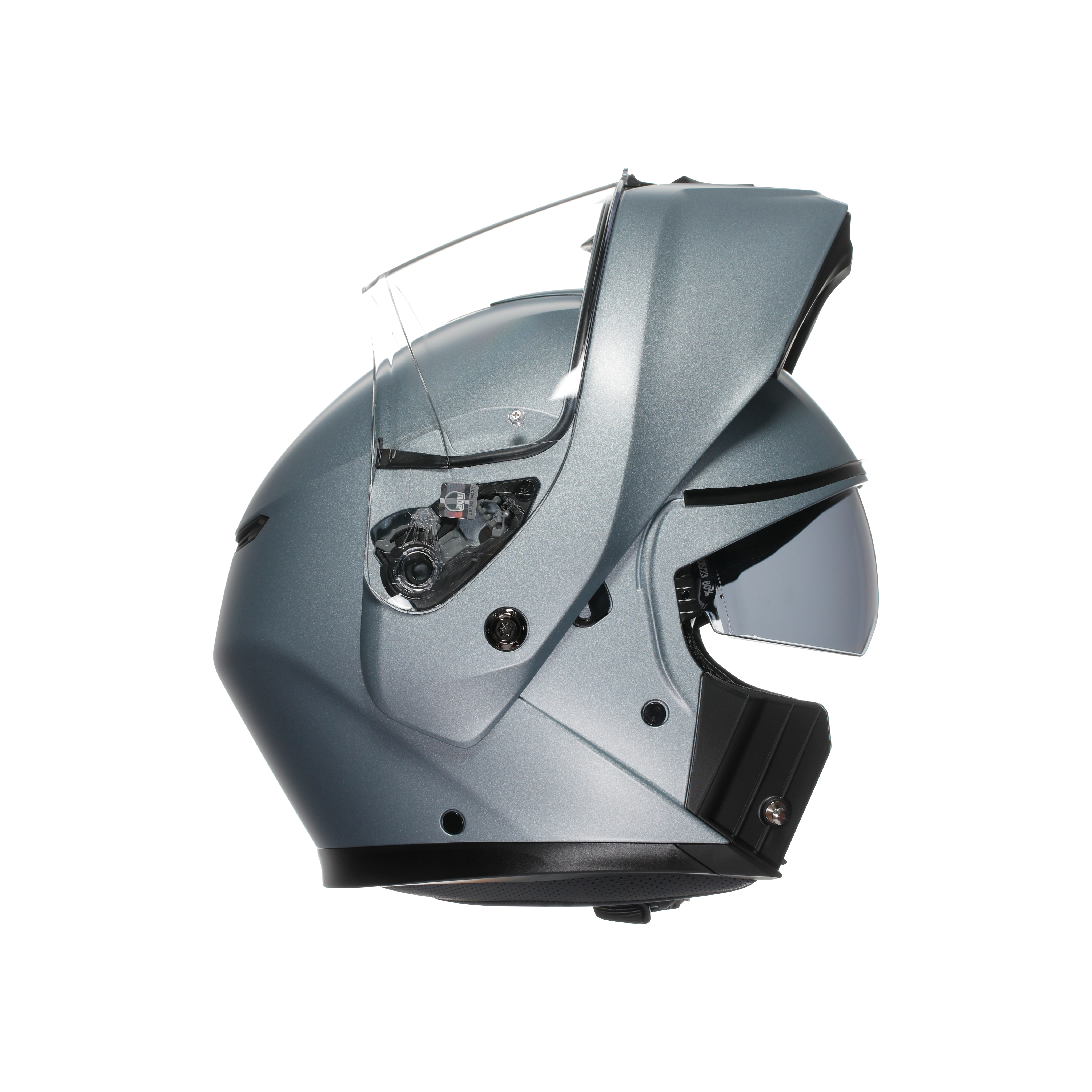 STREETMODULAR MONO MATT SILVER - MOTORBIKE FLIP UP HELMET E2206 -  - 8