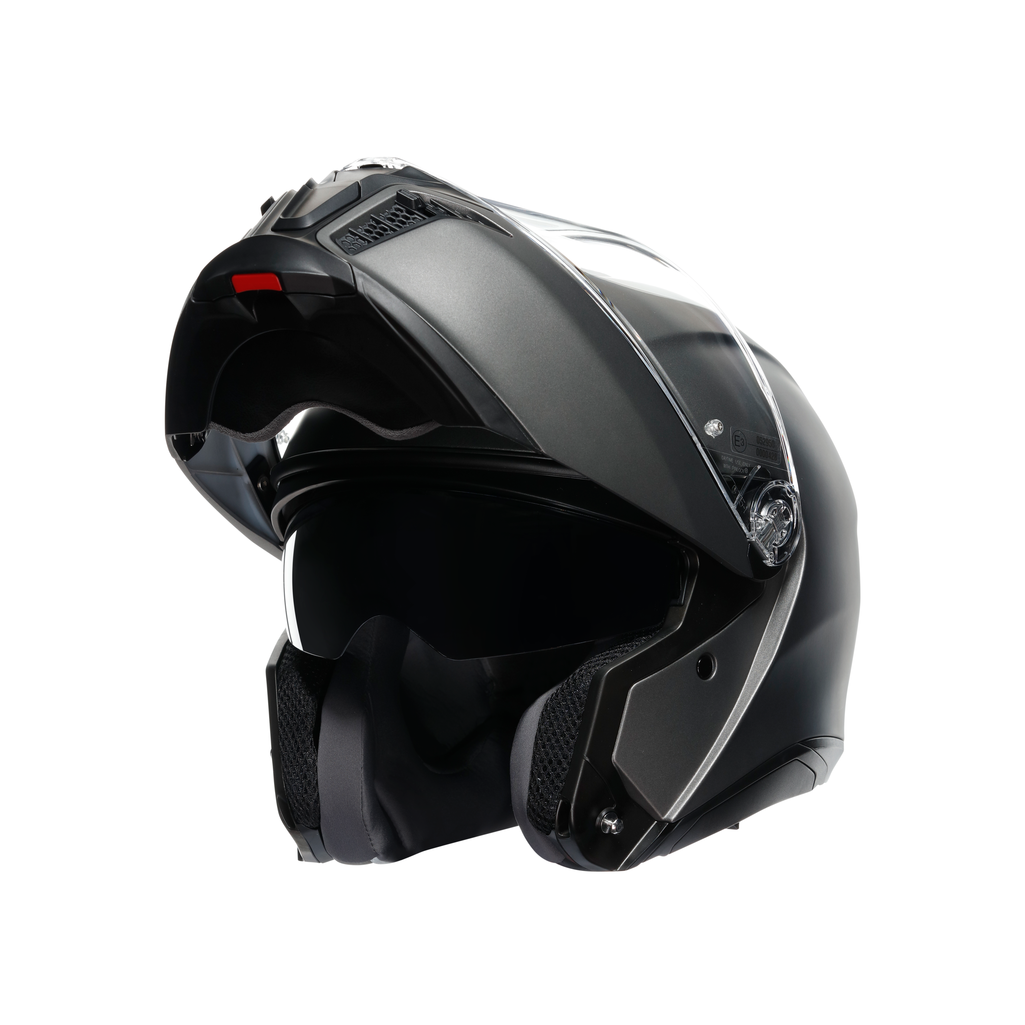 TOURMODULAR LUNA GREY MATT - MOTORBIKE FLIP UP HELMET E2206 -  - 10
