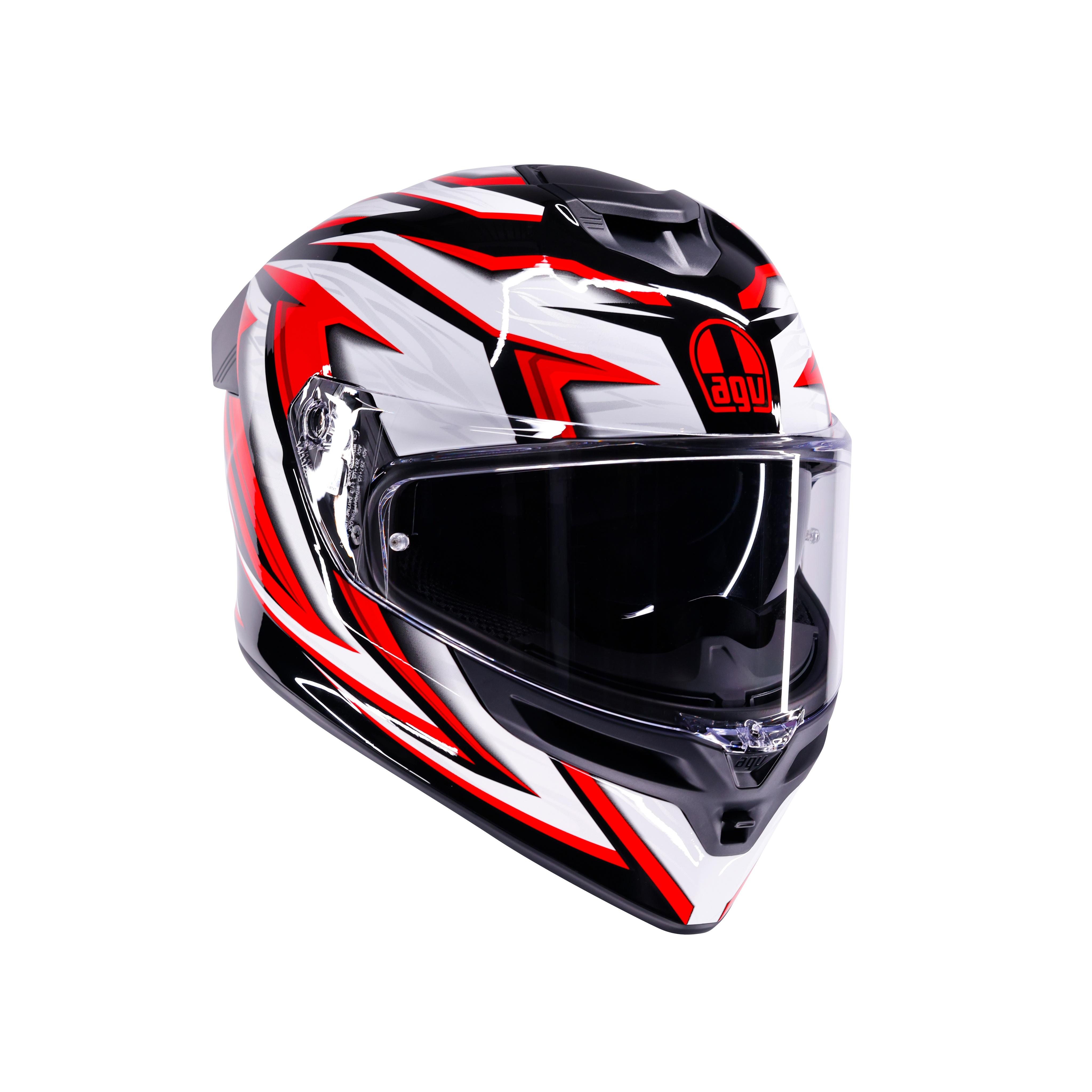 K5 ZENITHAR BLACK/WHITE/RED - FULL-FACE MOTORCYCLE HELMET E2206 -  - 6