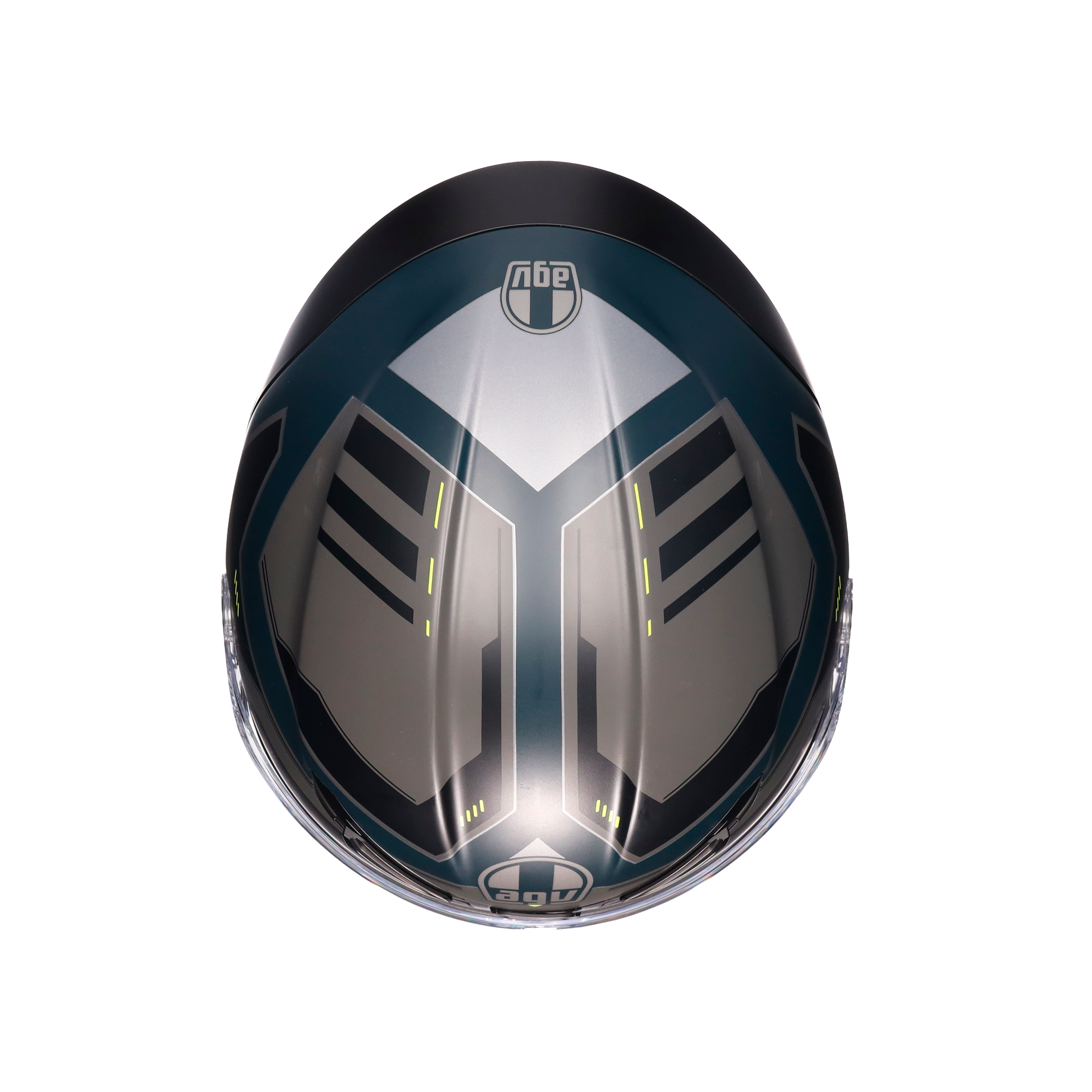 K6 S ENHANCE MATT GREY/YELLOW FLUO - MOTORBIKE FULL FACE HELMET DOT (E2206) -  - 5