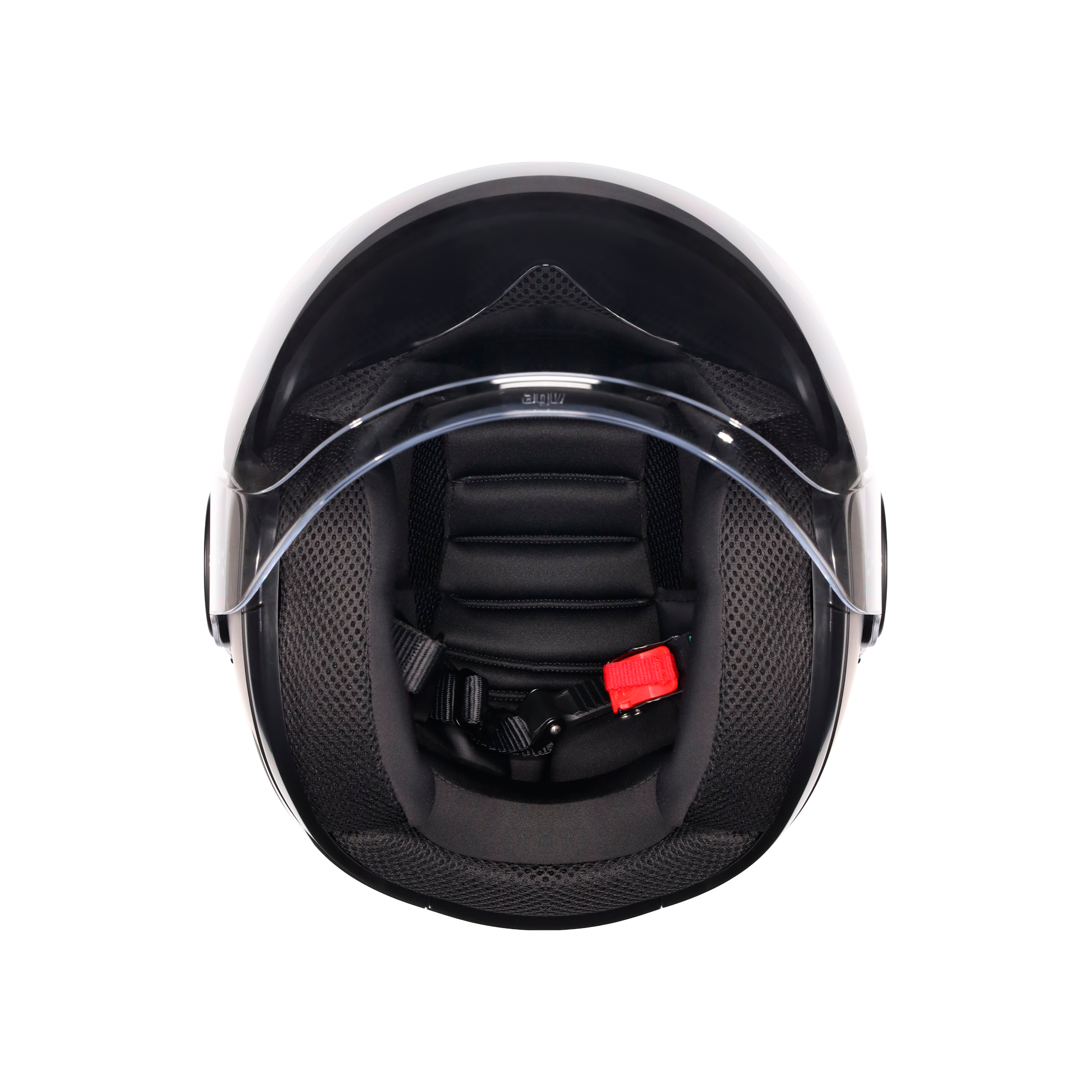 ETERES SCAGLIERI MATT GREY/RED - MOTORBIKE OPEN FACE HELMET E2206 -  - 8