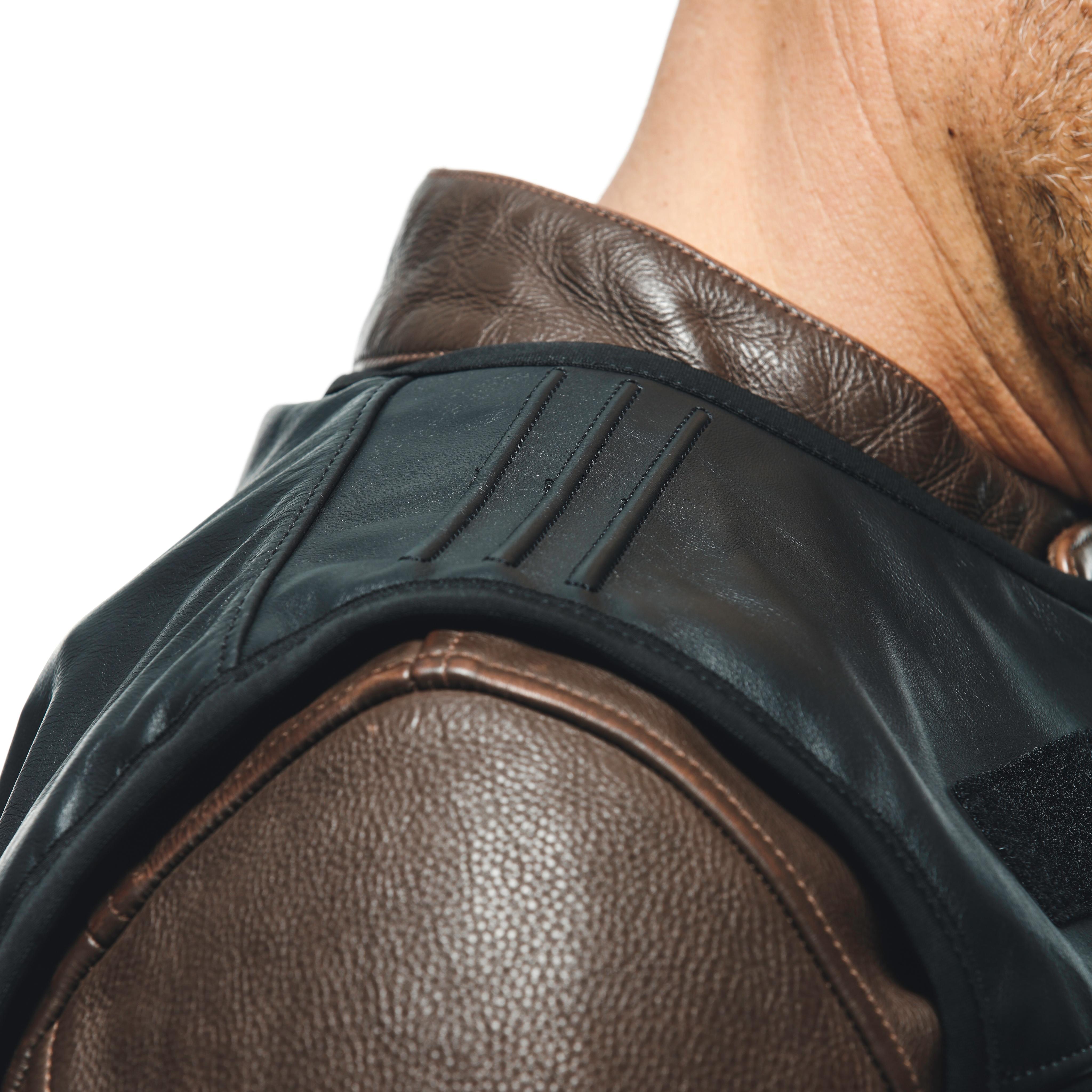 SMART JACKET LEATHER - GILET MOTO IN PELLE CON AIRBAG INTEGRATO UOMO - BLACK - 14