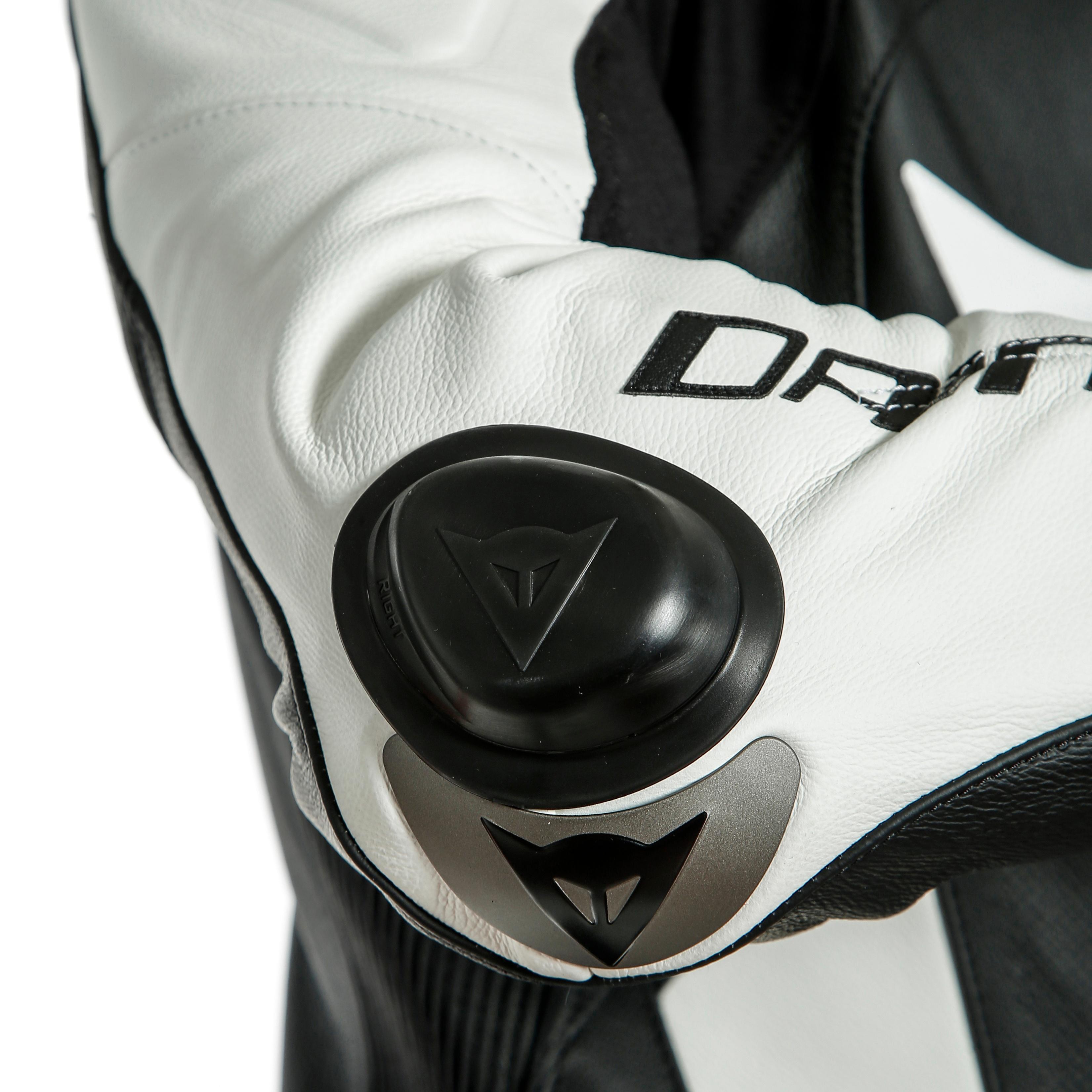 LAGUNA SECA 5 1PC LEATHER SUIT PERF. S/T - BLACK/WHITE - 7