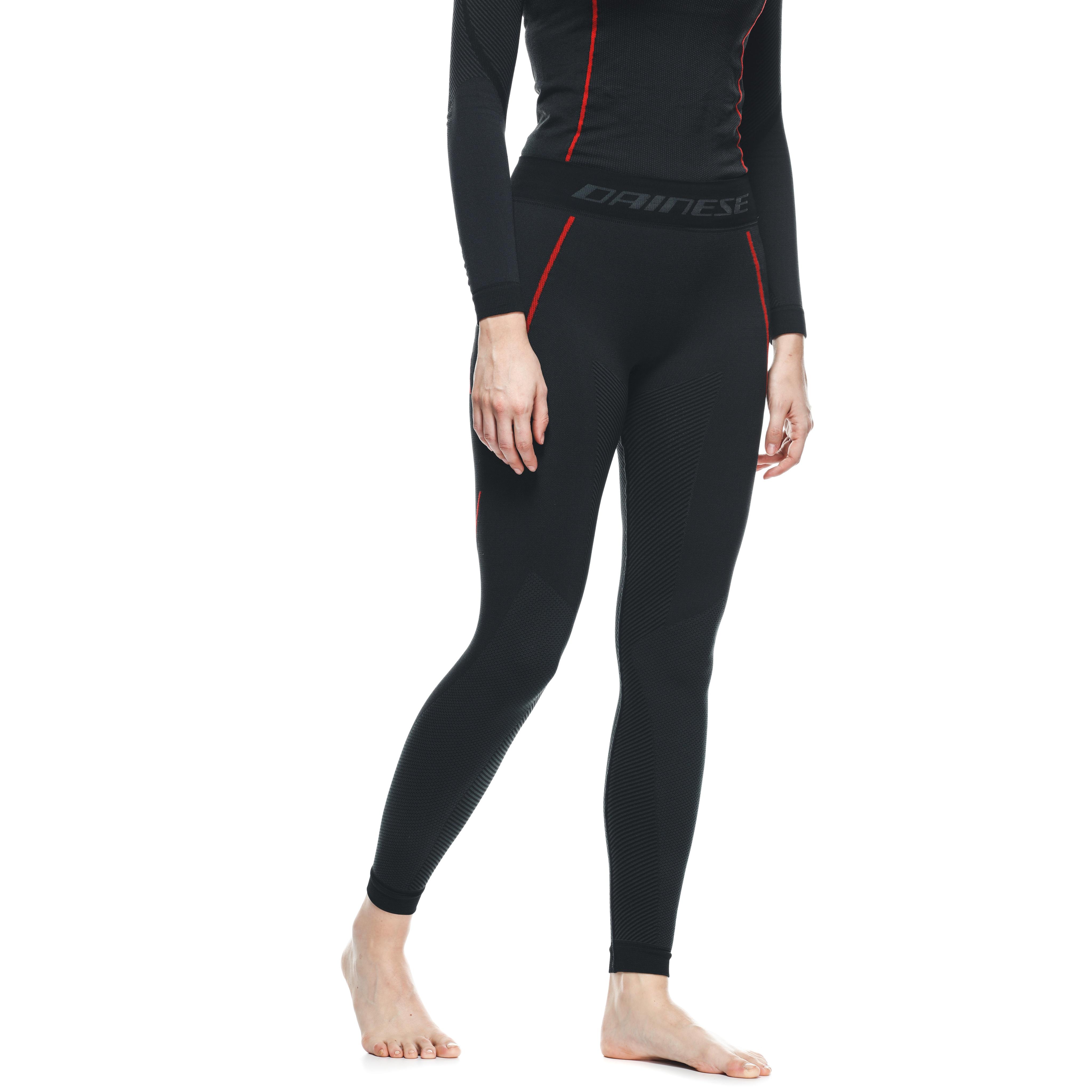 THERMAL MOTORCYCLE UNDERSHORTS WOMEN - MID LAYER WINTER - BLACK/RED - 1