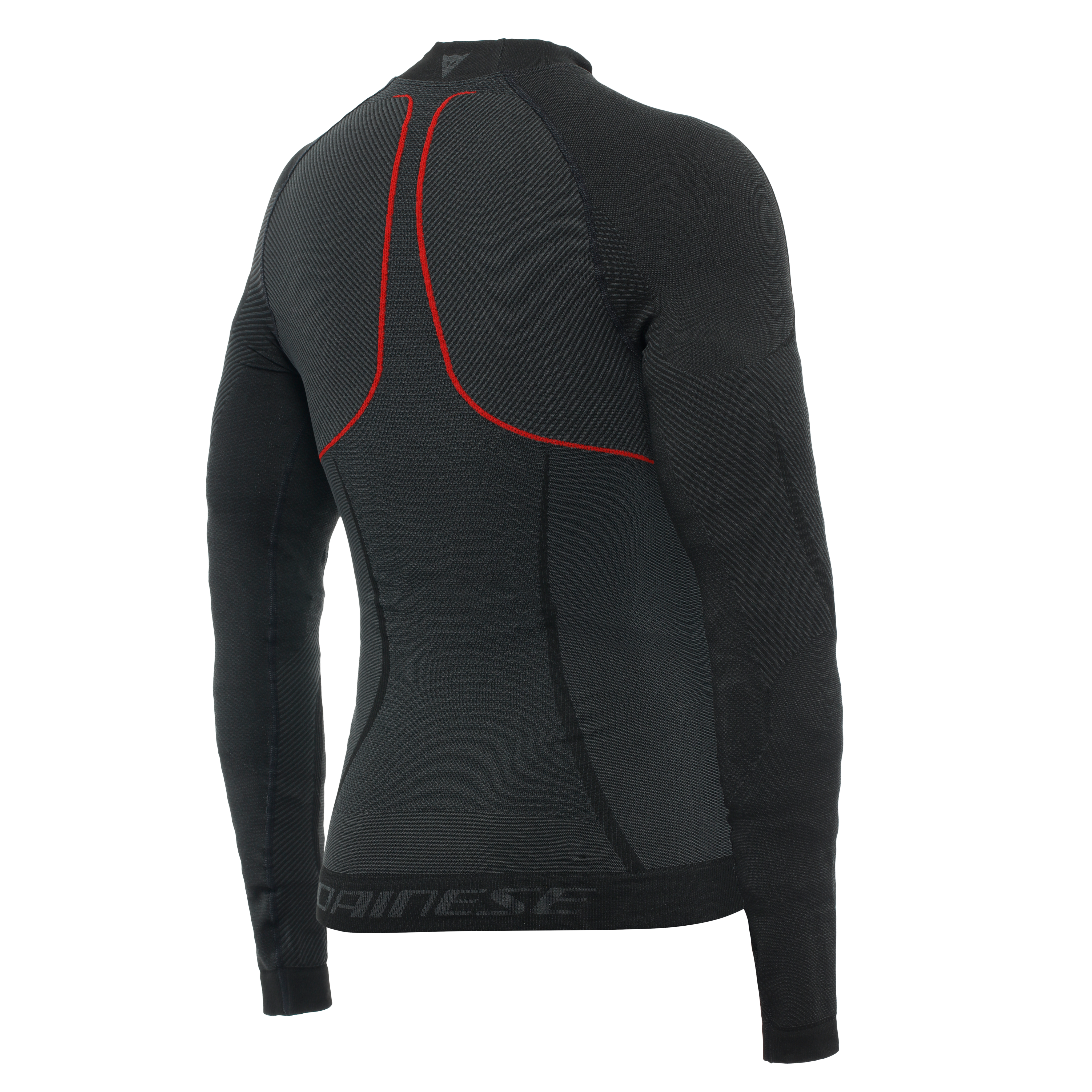 THERMAL MOTORCYCLE LONG SLEEVE SHIRT MEN - MID LAYER WINTER - BLACK/RED - 2