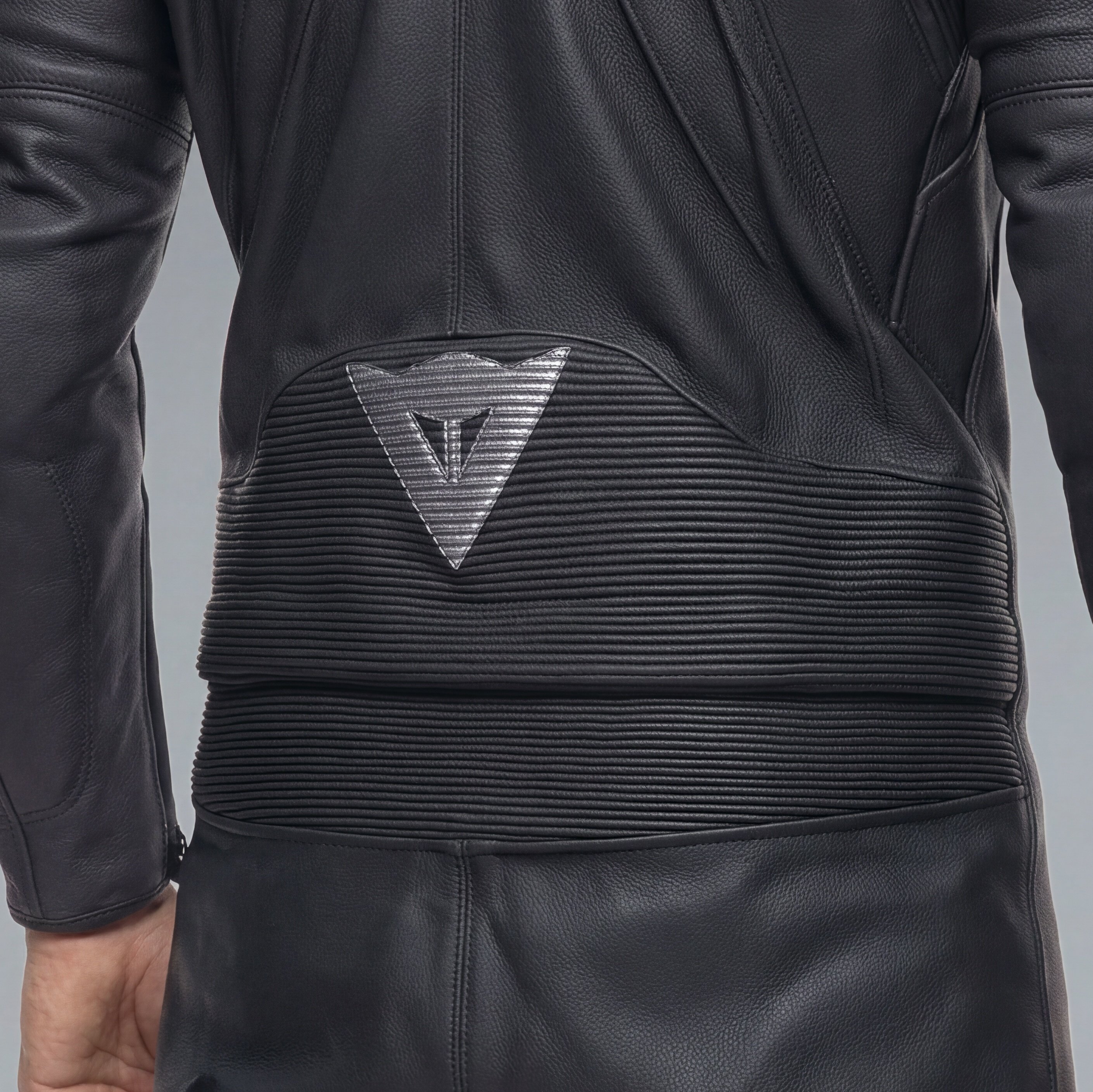 AVRO 4 LEATHER 2PCS SUIT - BLACK MATT/BLACK MATT/GRAY - 6