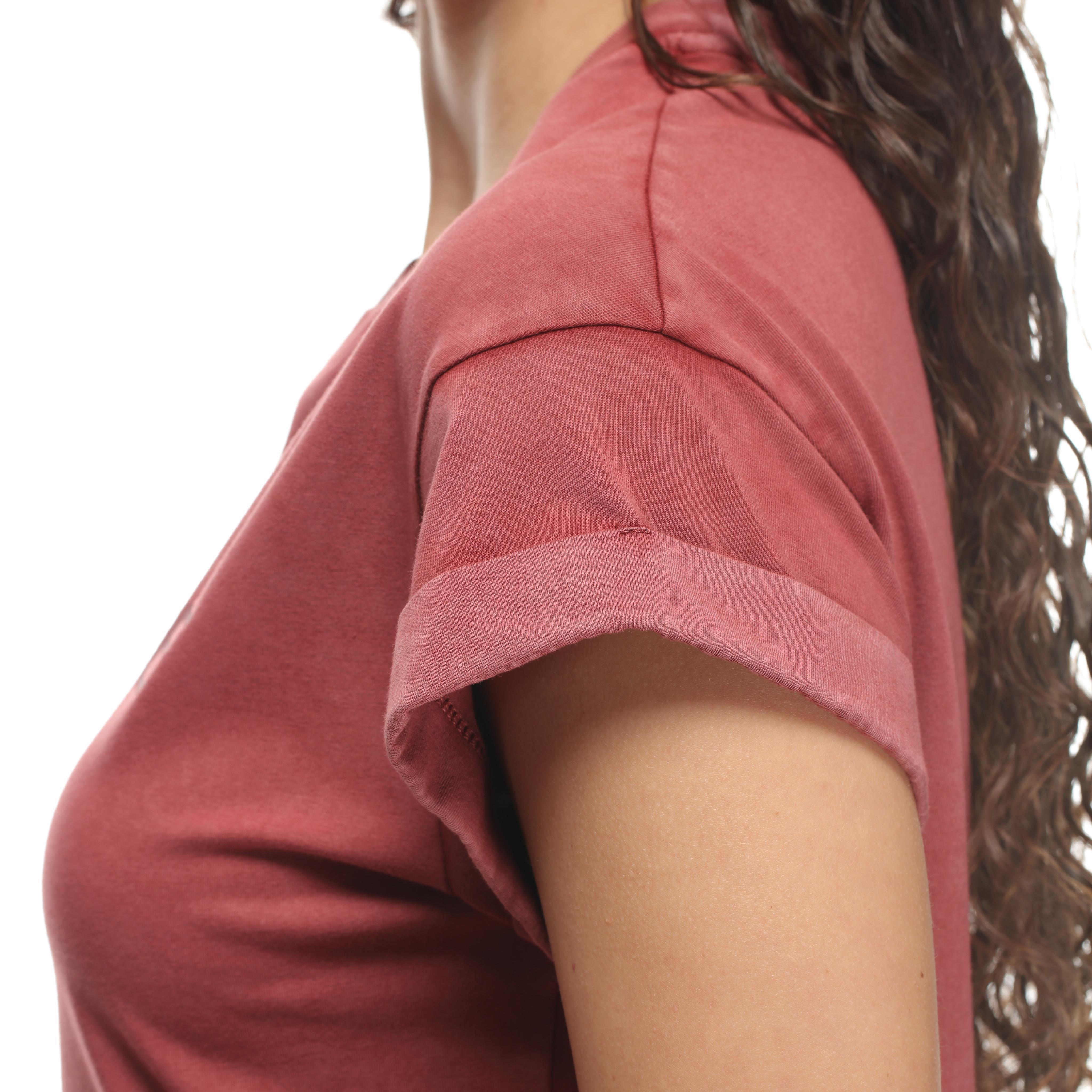 SFUMATA - WOMEN'S CREWNECK T-SHIRT - RED PEAR - 5