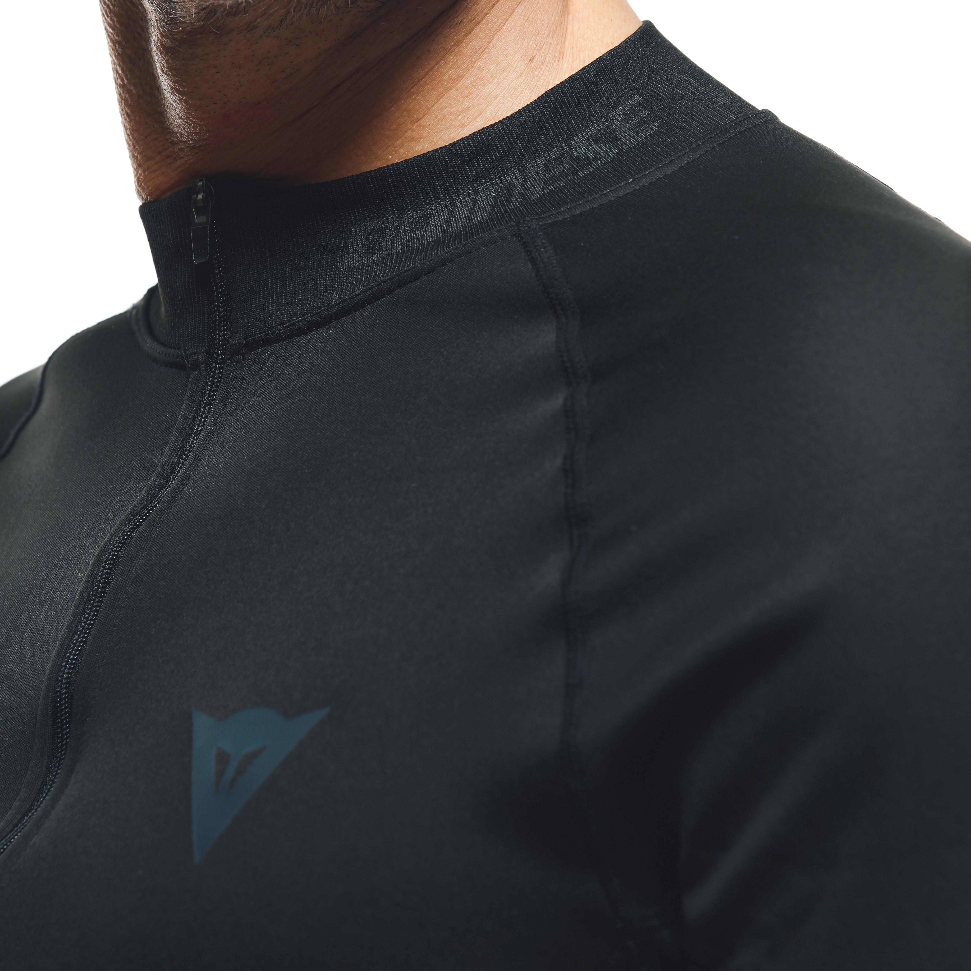 THERMAL MOTORCYCLE WINDPROOF LONG SLEEVE SHIRT MEN - MID LAYER WINTER - BLACK/RED - 11