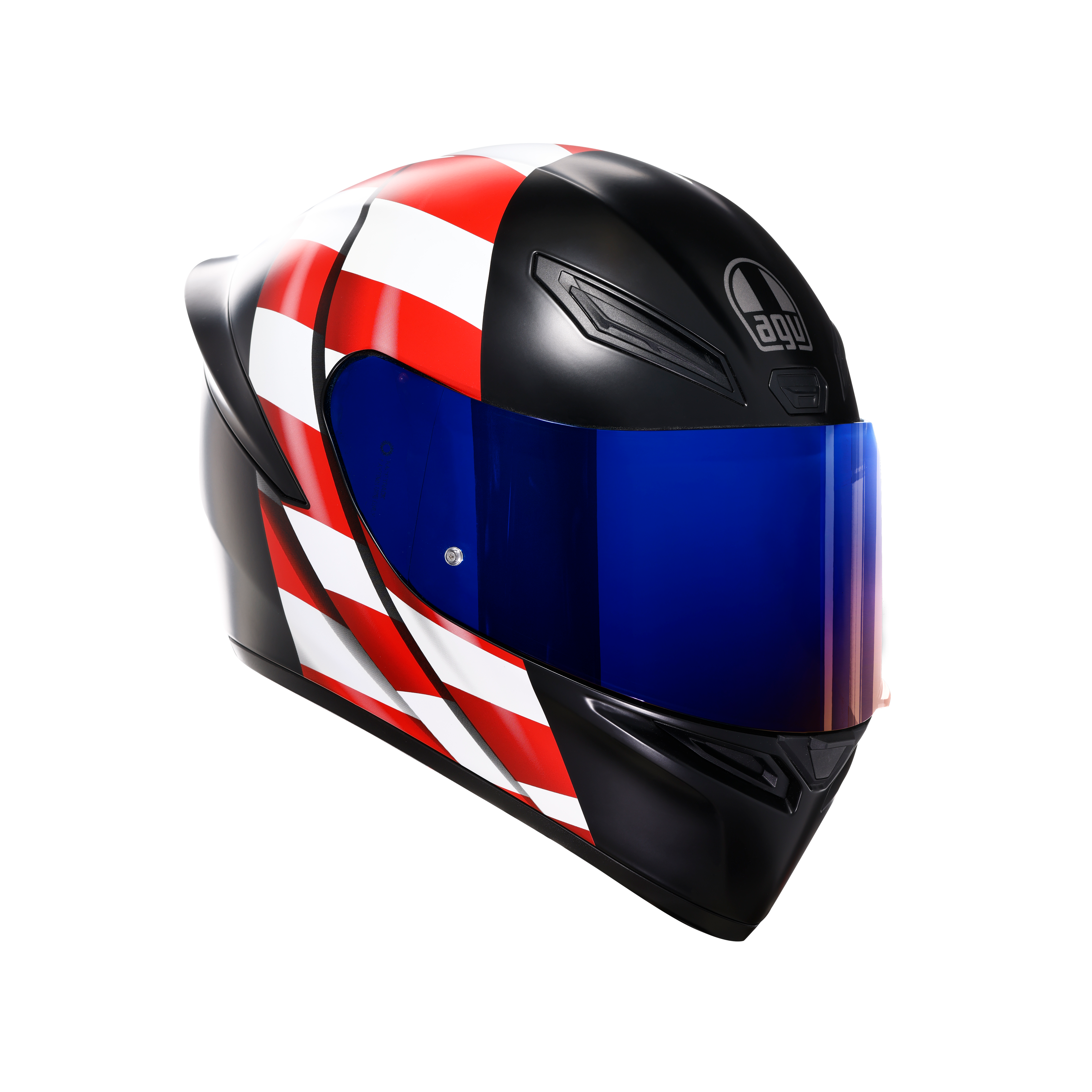 K1 S US FLAG MATT BLACK/RED/BLUE - CASCO MOTO INTEGRAL DOT (E2206) -  - 6