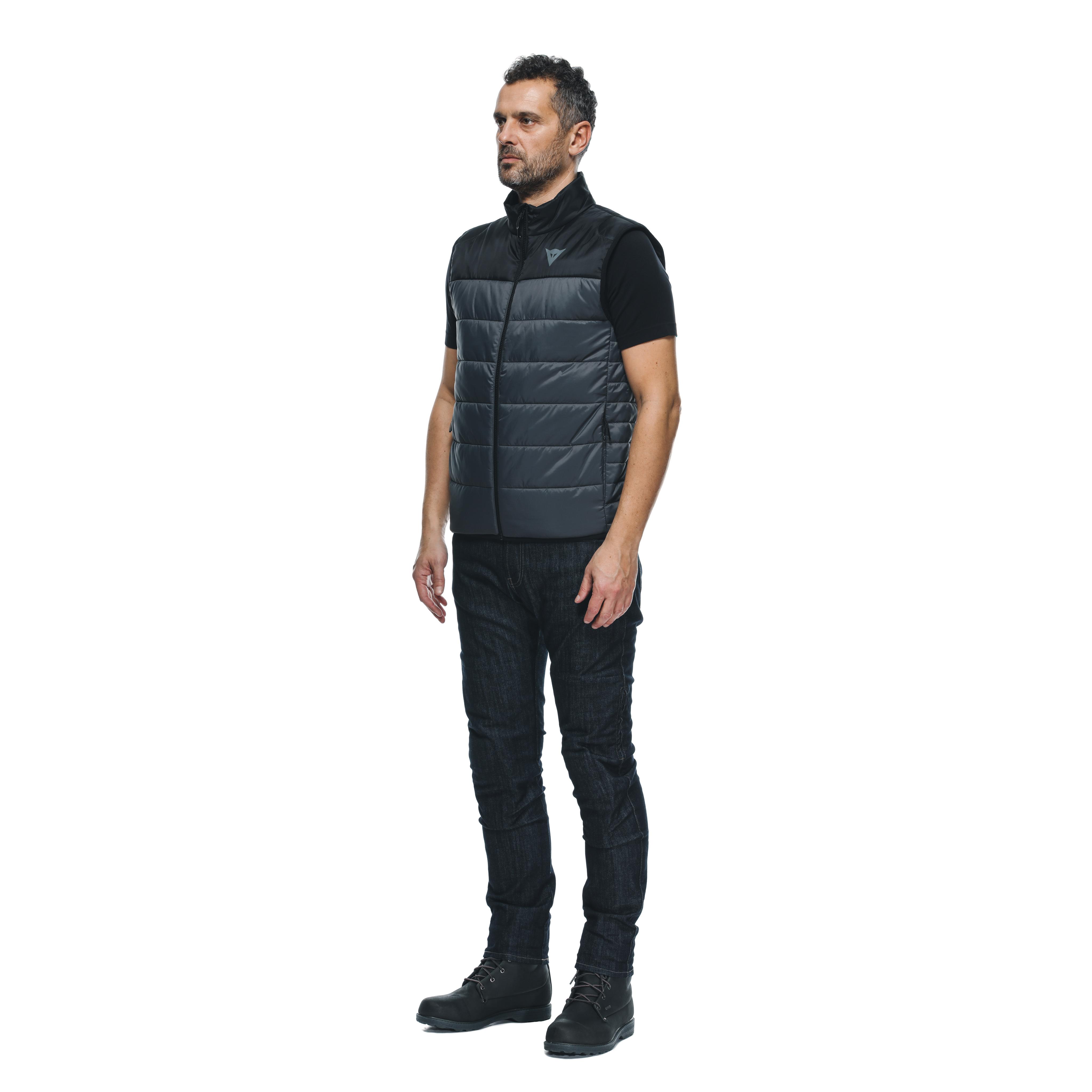 AFTER RIDE - SLEEVELESS WINDPROOF MOTORCYCLE JACKET MEN - MID LAYER WINTER - ANTHRACITE - 4